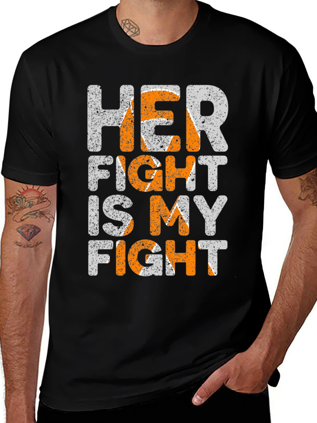 Variant 19 of Her Fight Is My Fight Awareness T-Shirt