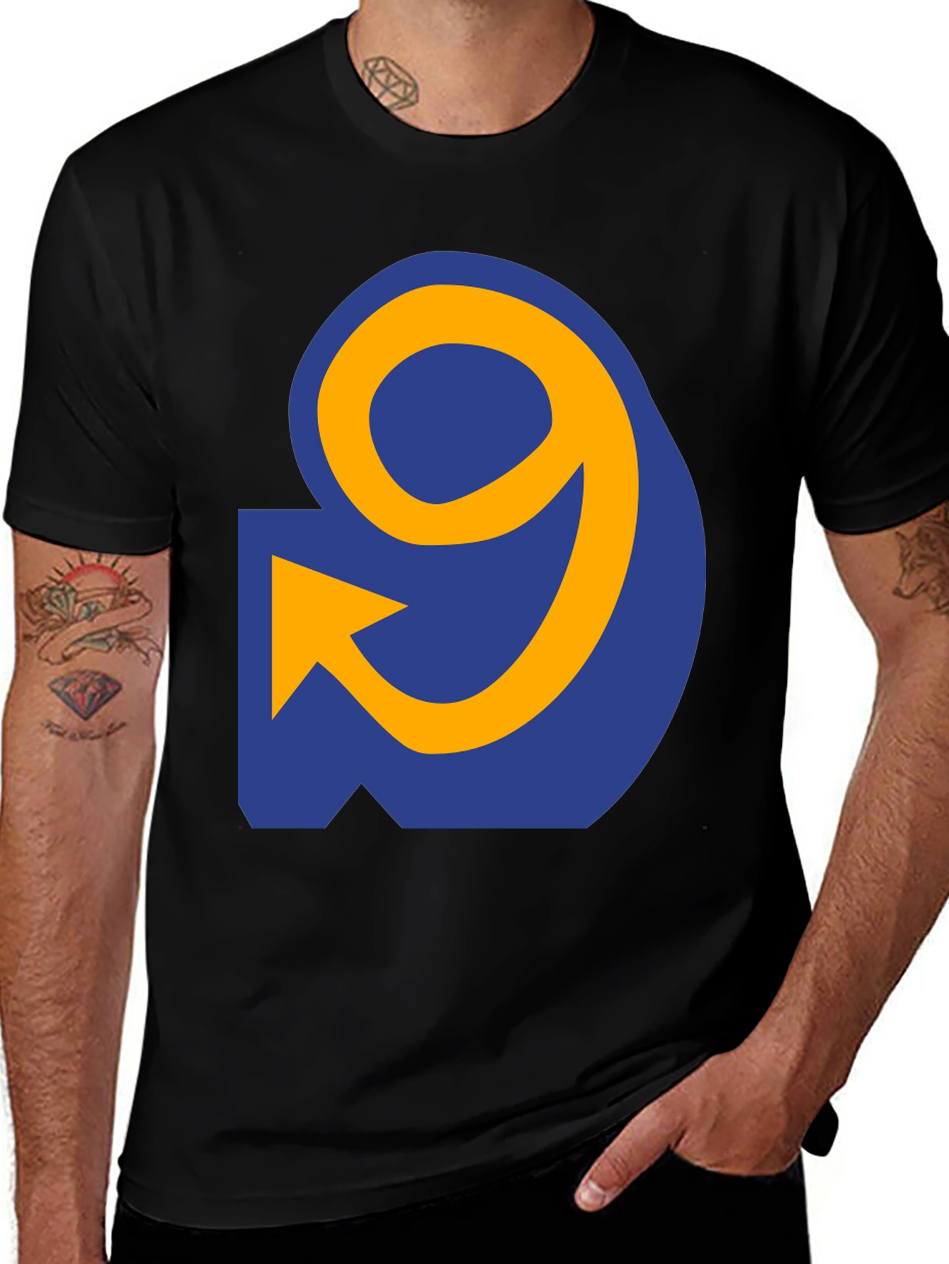 Directional Number 9 Graphic T-Shirt
