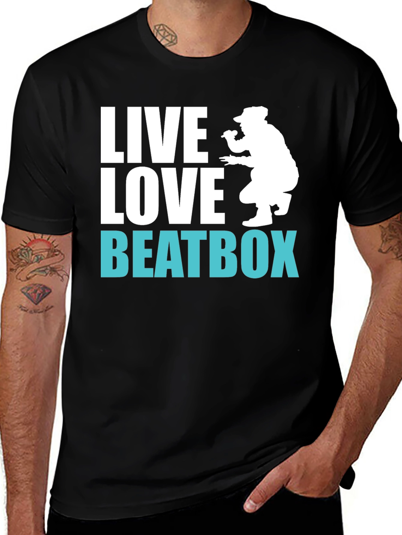 Live Love Beatbox Graphic T-Shirt