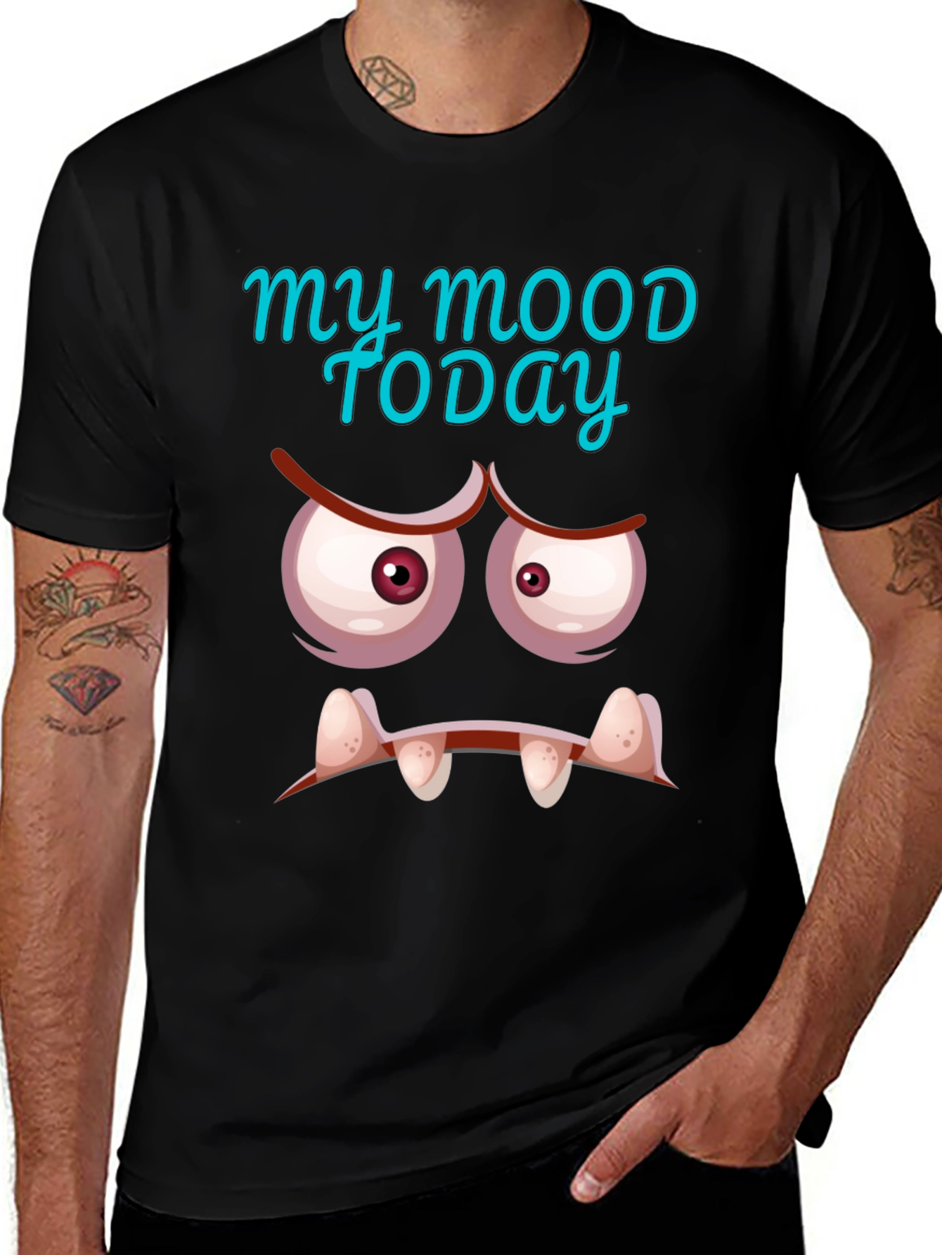 Variant 9 of My Mood Today Graphic Tee - Black Humor T-Shirt