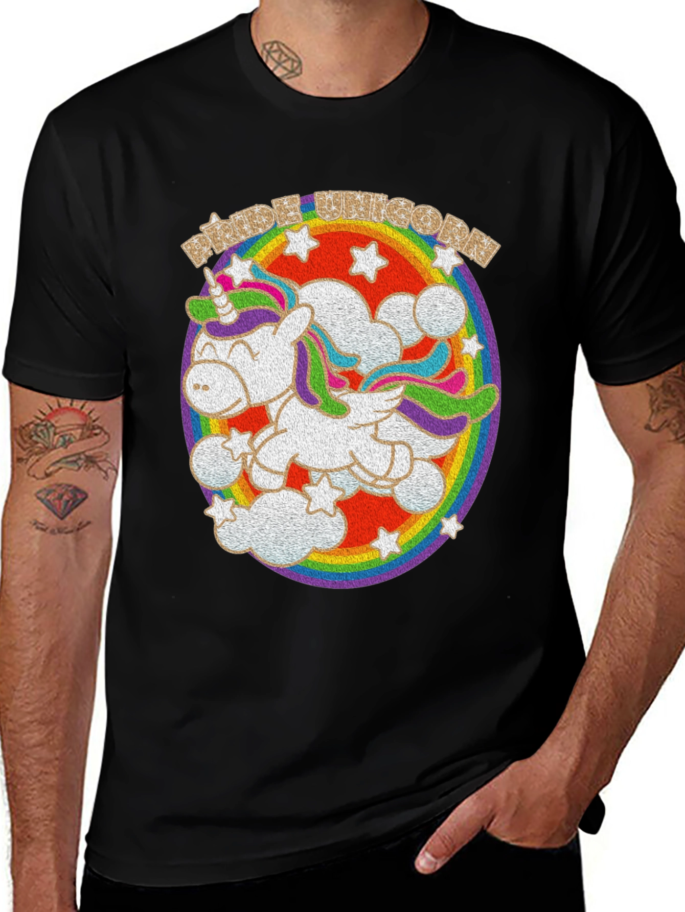 Variant 16 of Ride Unicorn Black T-Shirt