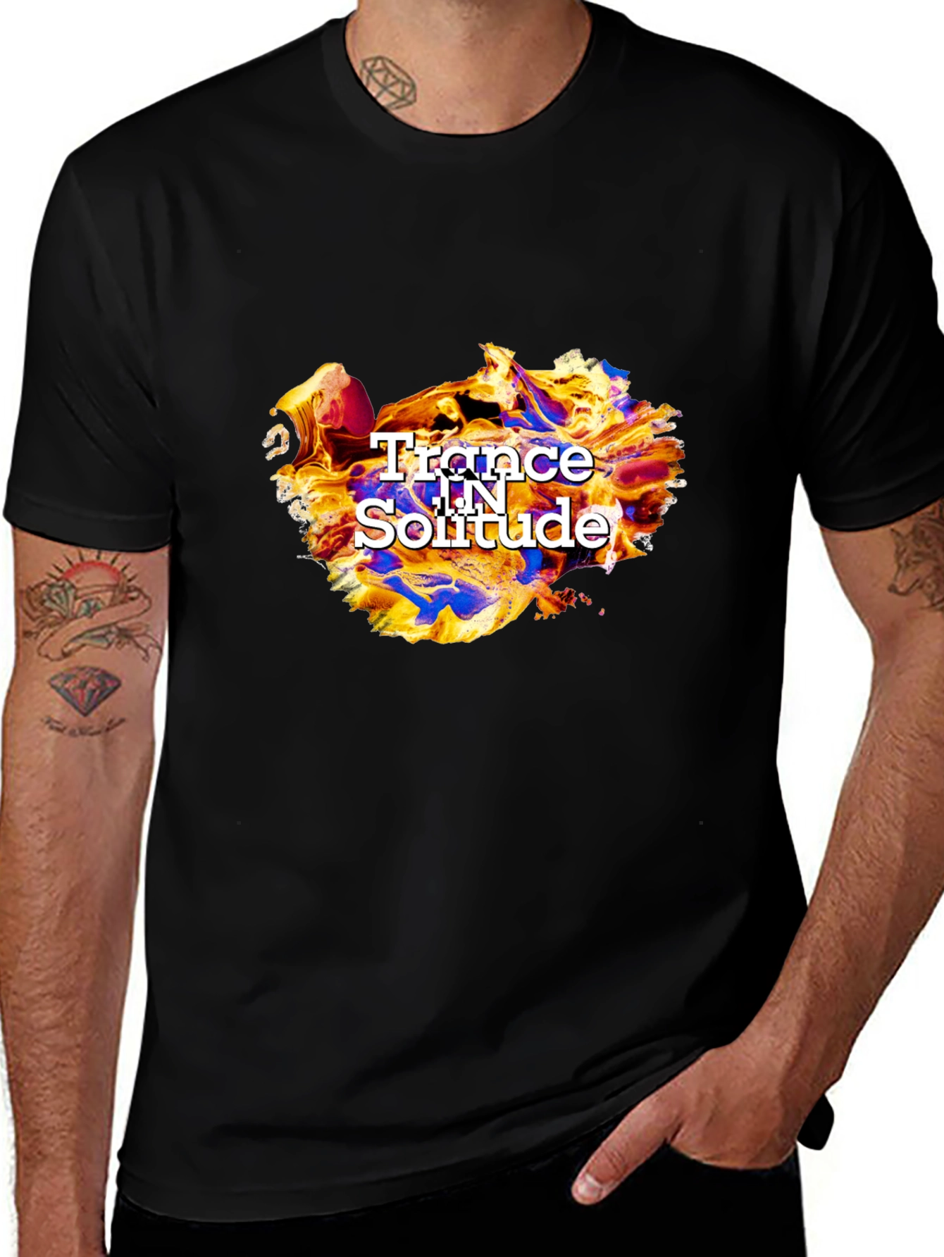 Variant 4 of Trance In Solitude Graphic T-Shirt - Cool Design!