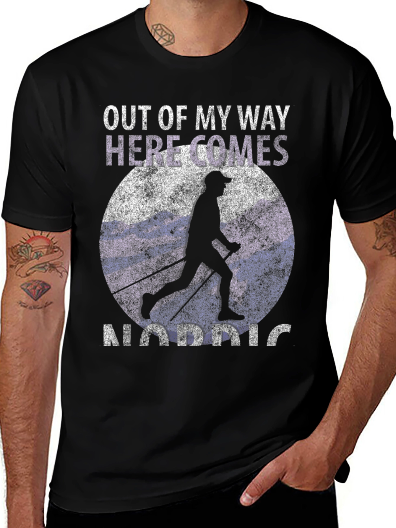 Nordic Skiing T-Shirt - "Out Of My Way, Here Comes Nordic"