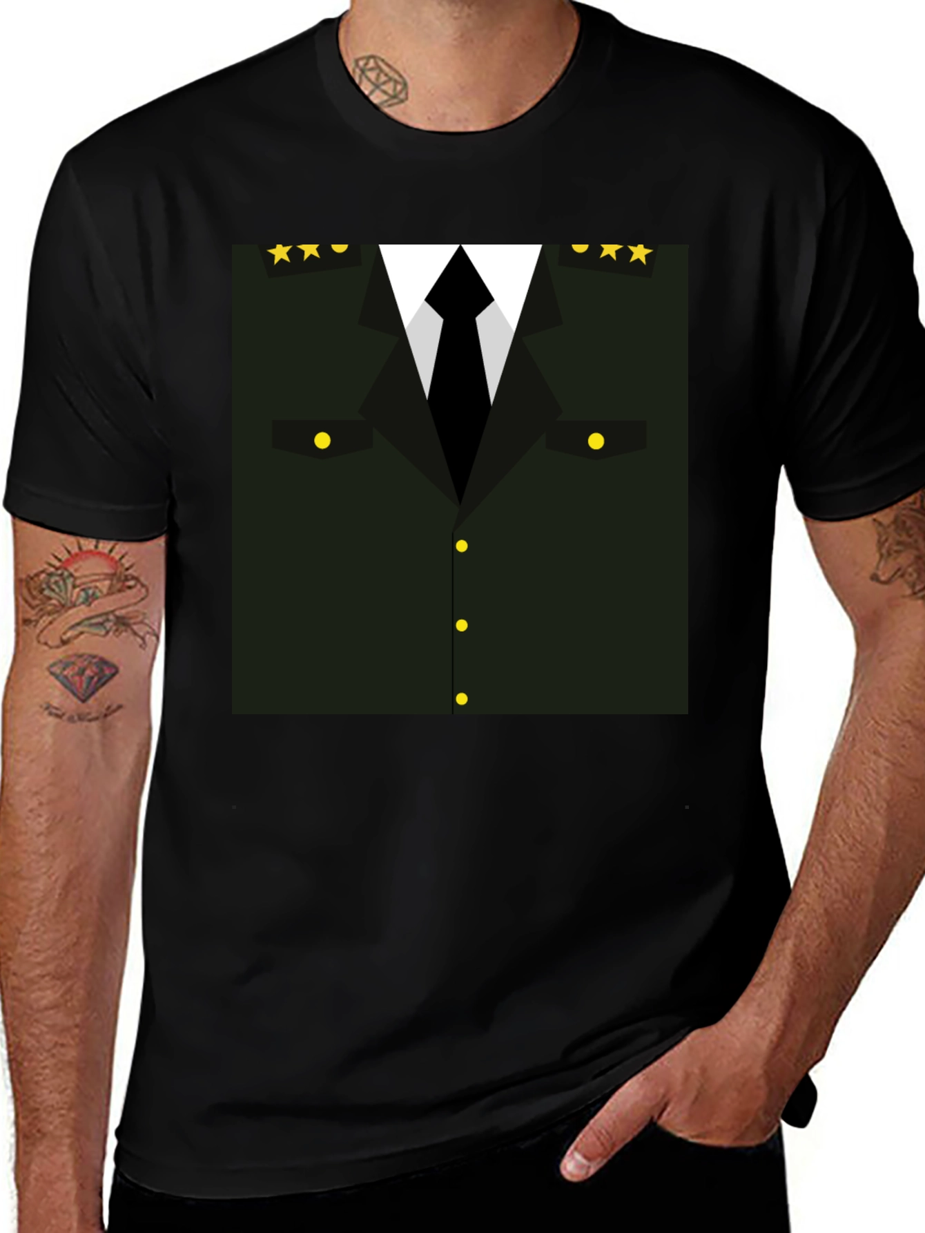 Variant 7 of Novelty General's Uniform Graphic T-Shirt