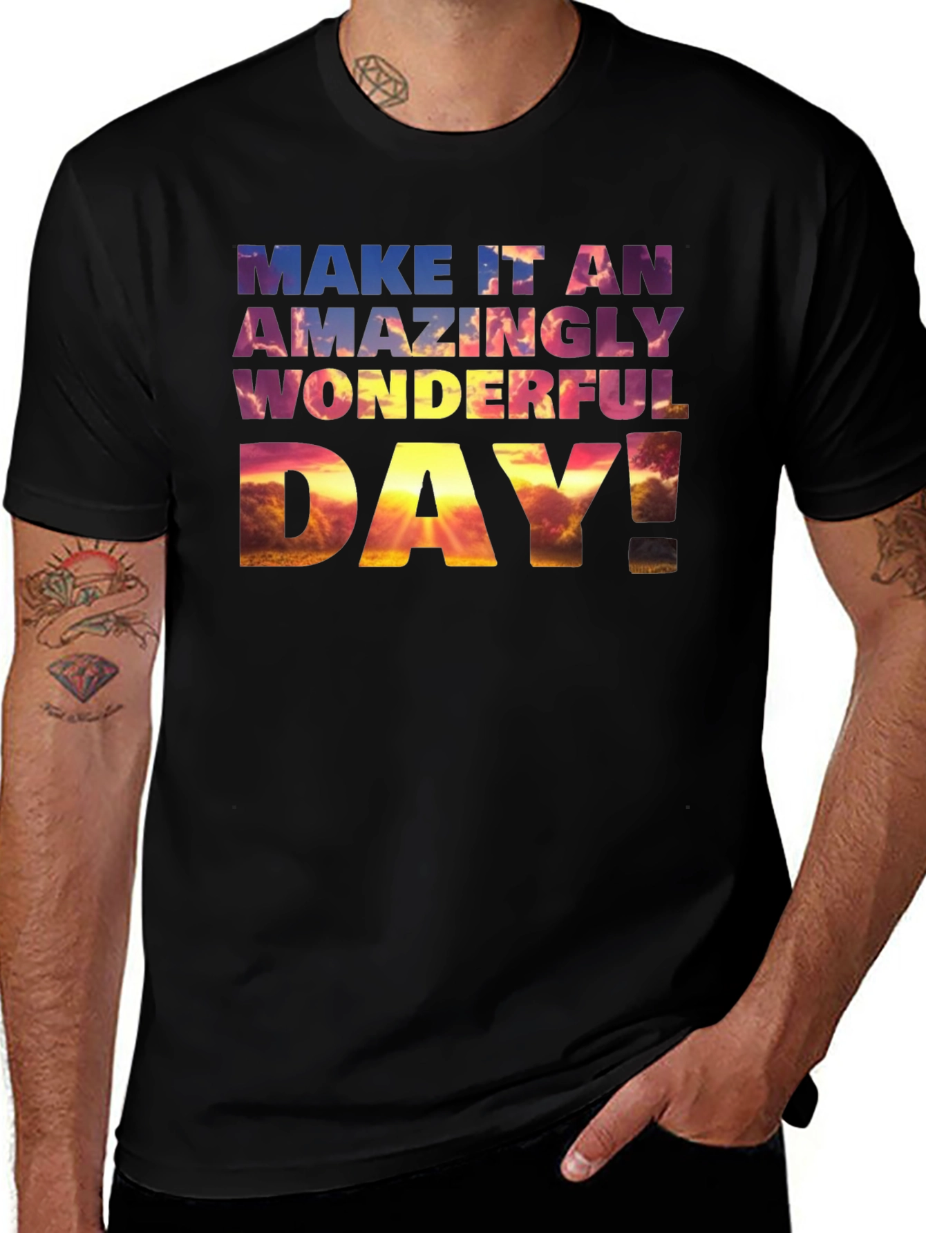 Variant 24 of Amazing Day T-Shirt - Motivational Tee