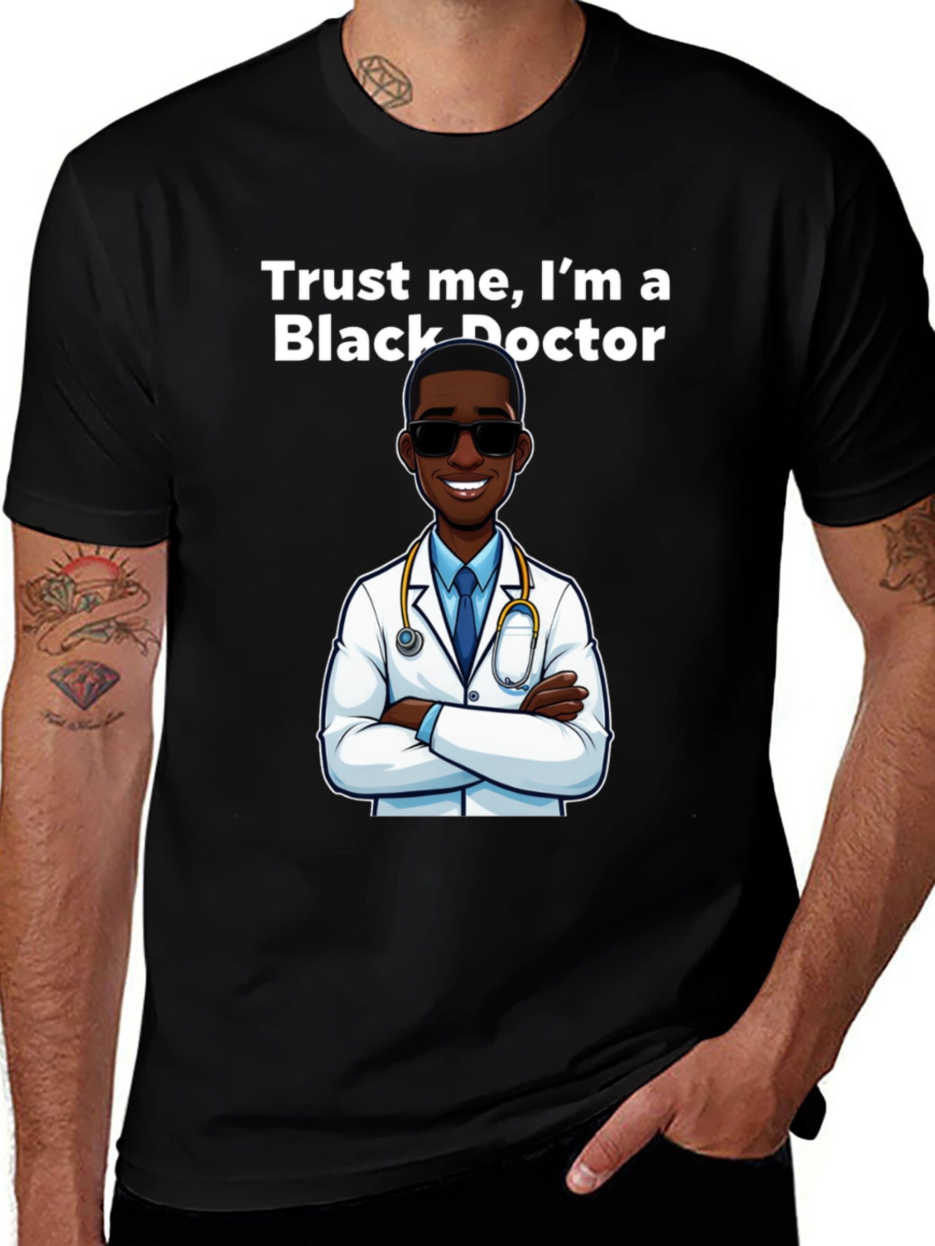 Trust Me I'm A Black Doctor T-Shirt