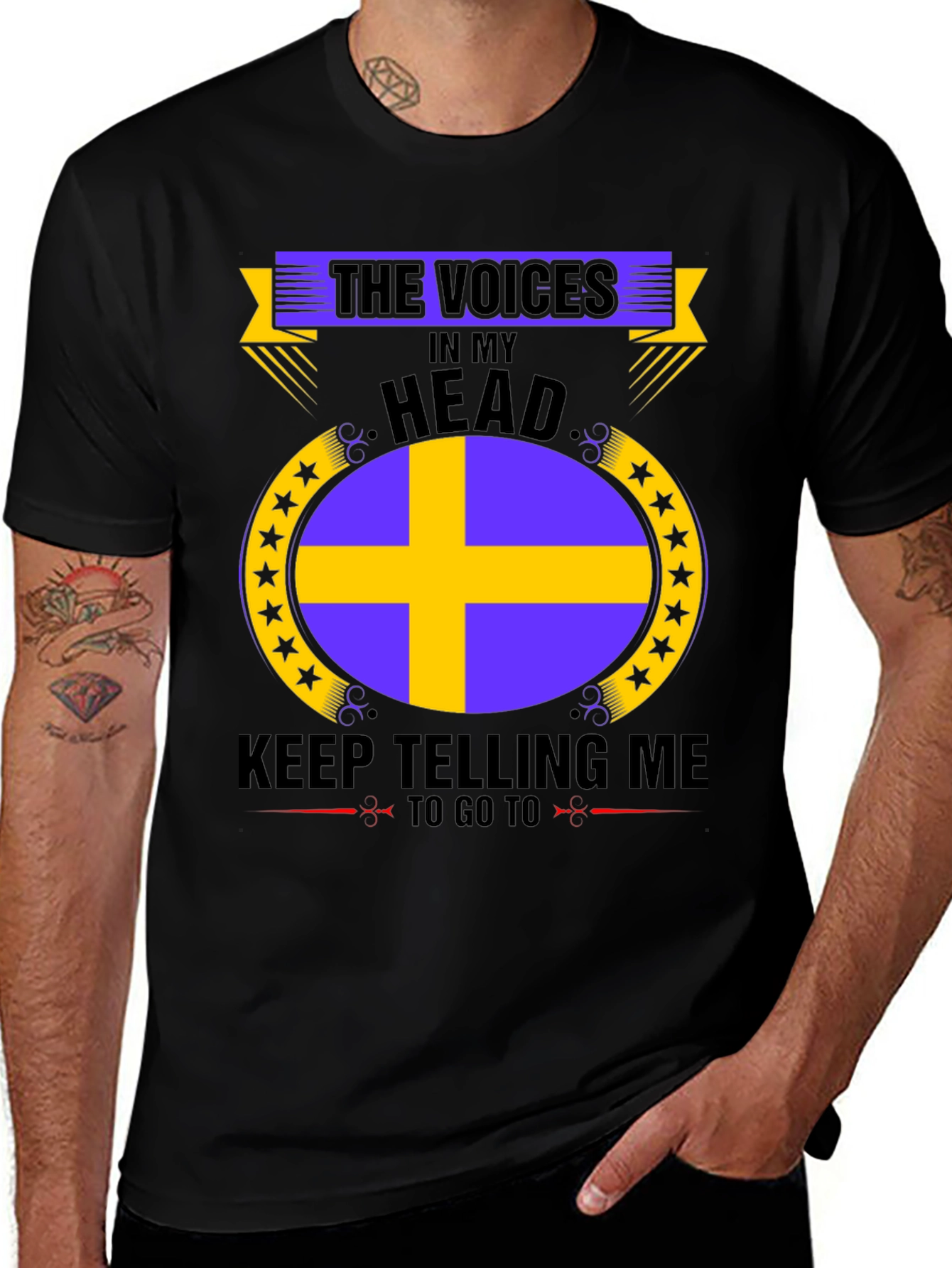 Sweden Flag Graphic T-Shirt