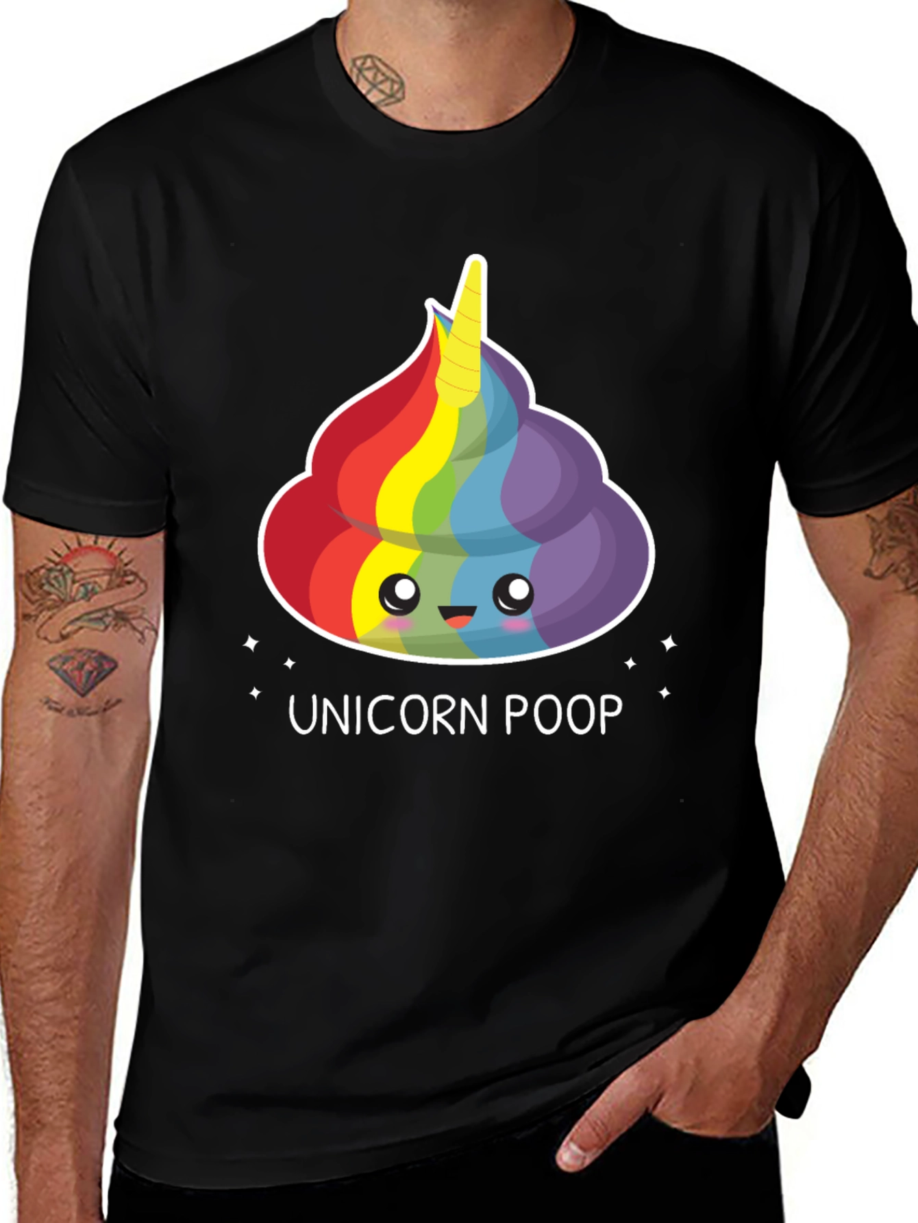 Variant 2 of Unicorn Poop T-Shirt - Rainbow Cute Cartoon Tee