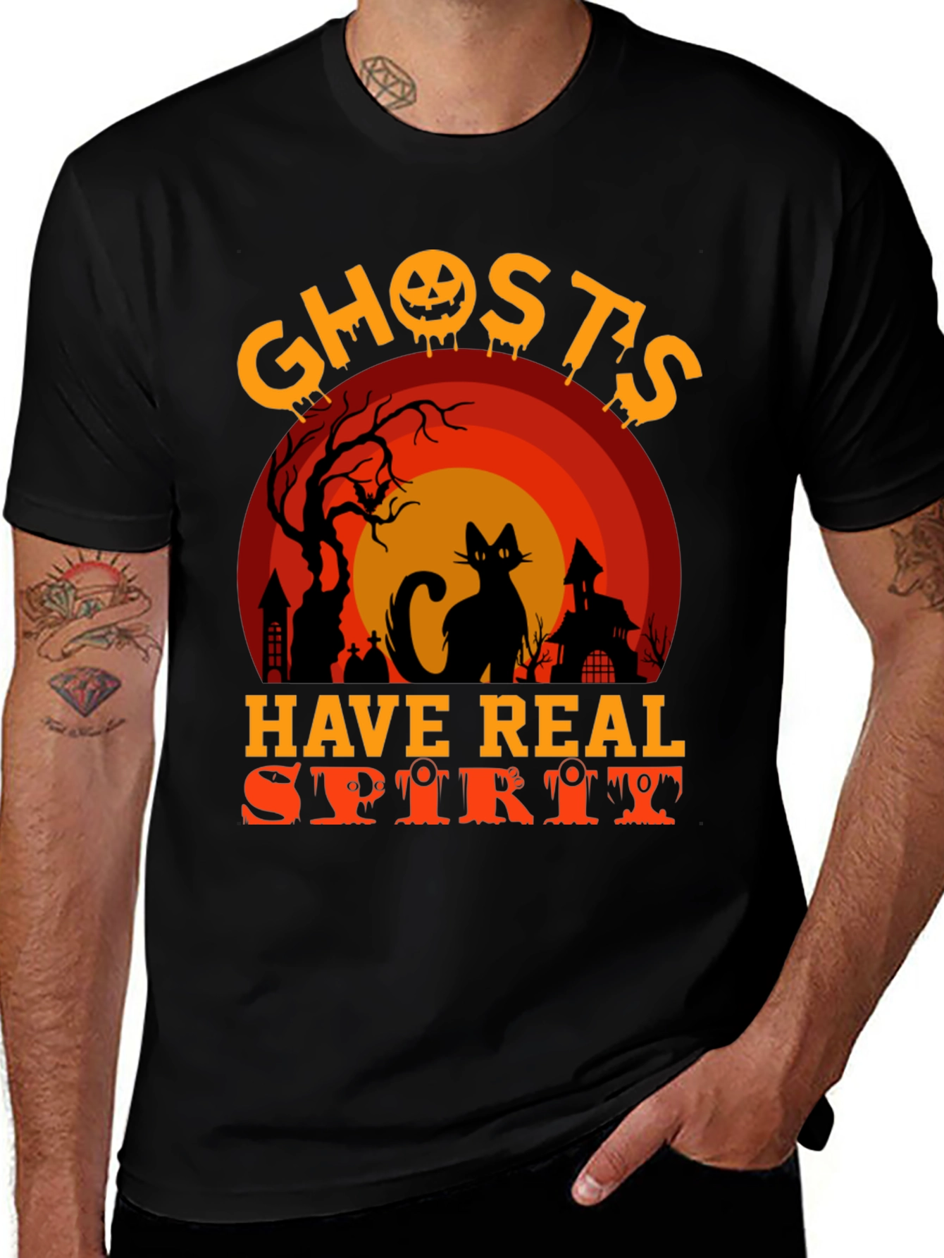Variant 25 of Halloween Ghosts Have Real Spirit Graphic T-Shirt