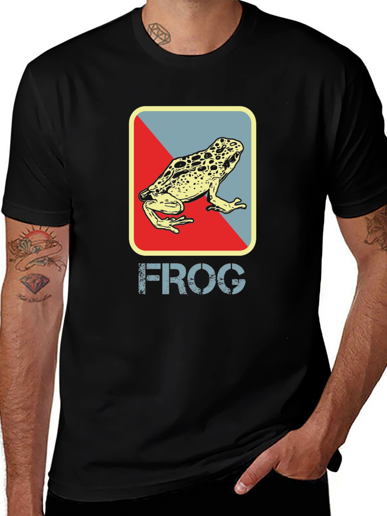 Variant 8 of Retro Frog Graphic T-Shirt - Cool Casual Tee
