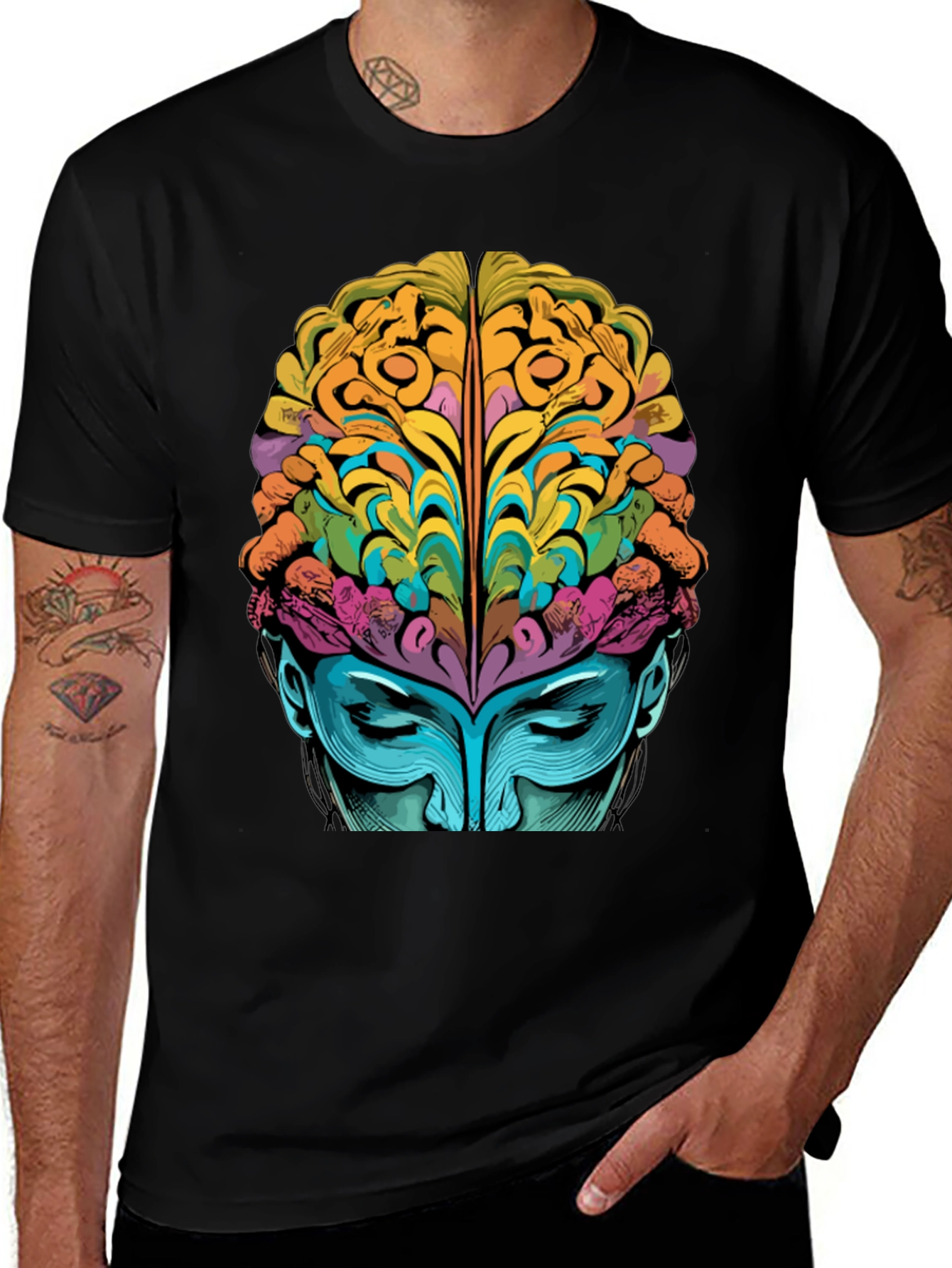 Variant 5 of Creative Mind Graphic Tee - Black Unisex T-Shirt