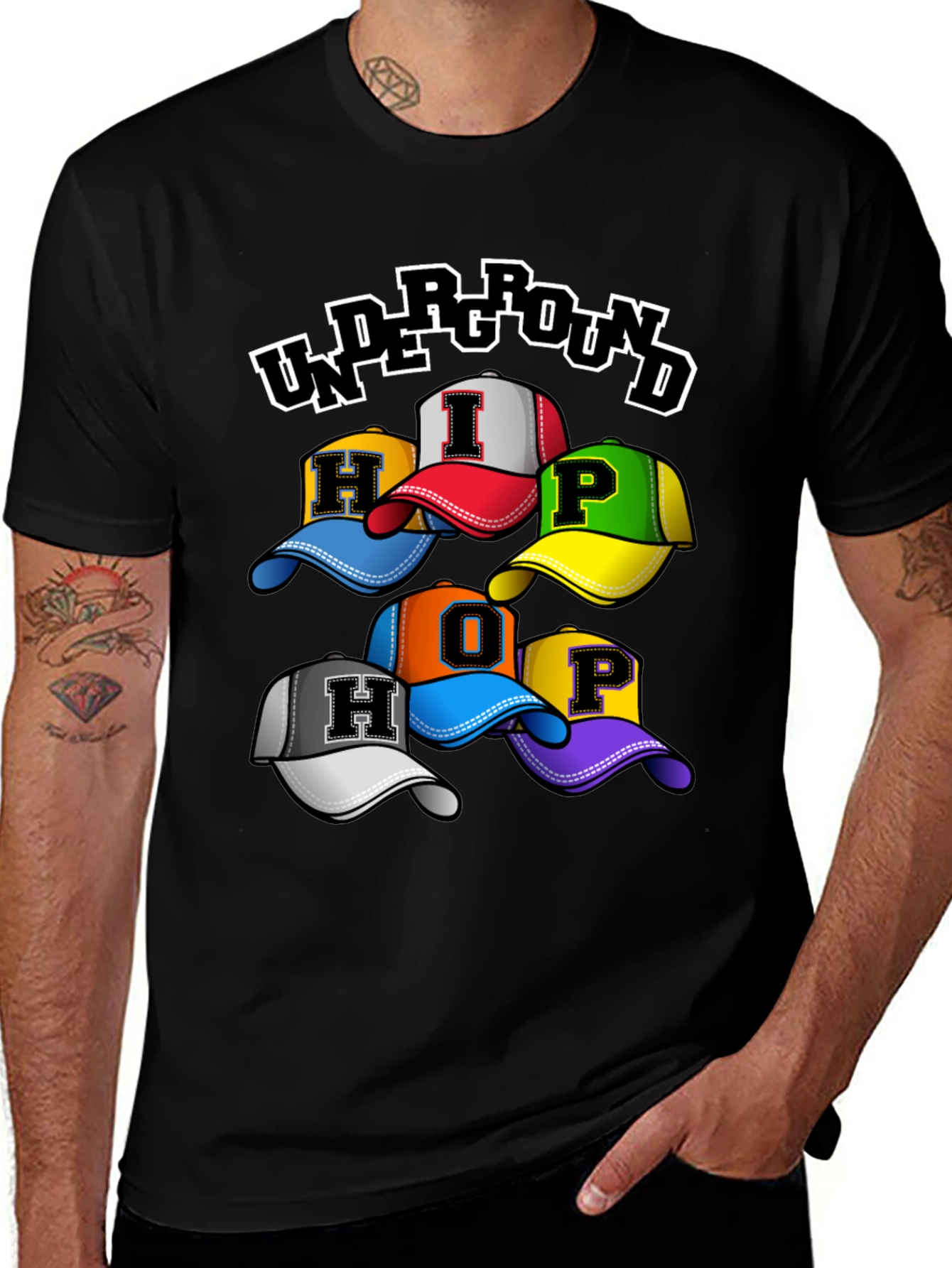 Hip Hop Underground Hats T-Shirt