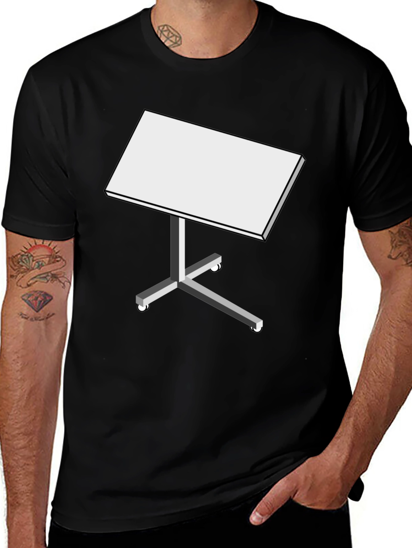 Variant 11 of Table T-Shirt - Minimalist & Modern Design