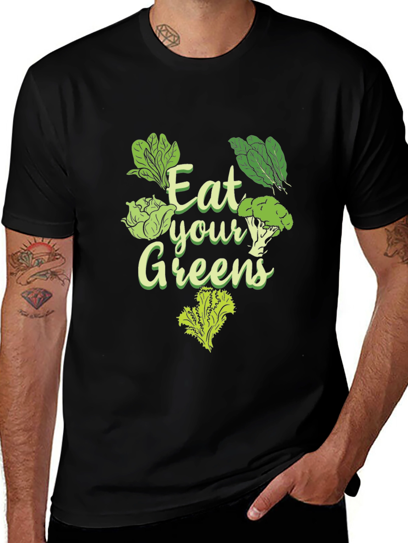 Eat Your Greens T-Shirt - Healthy Vegan Tee