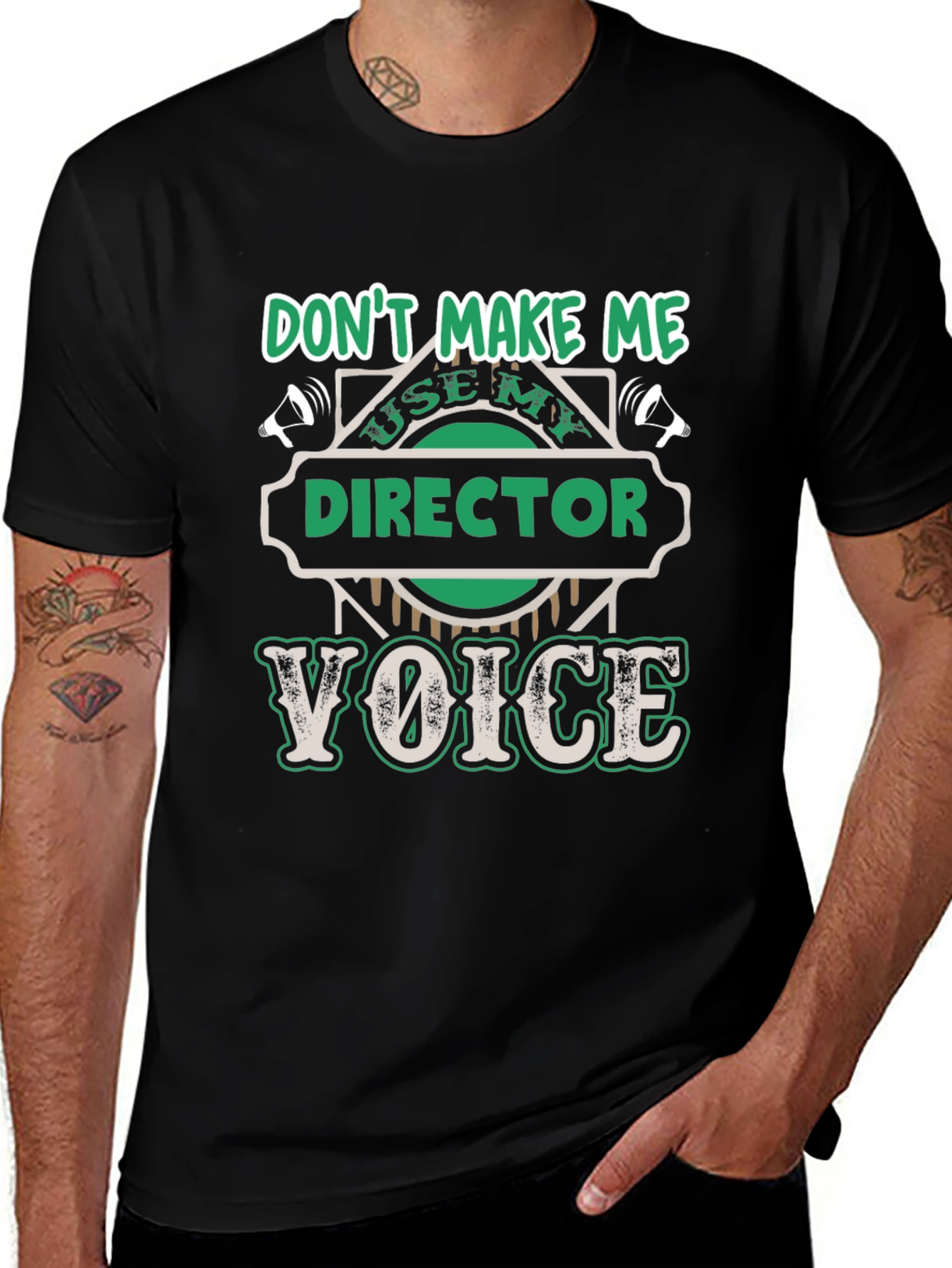 Variant 14 of Director Voice Graphic T-Shirt - Funny Job Title Tee