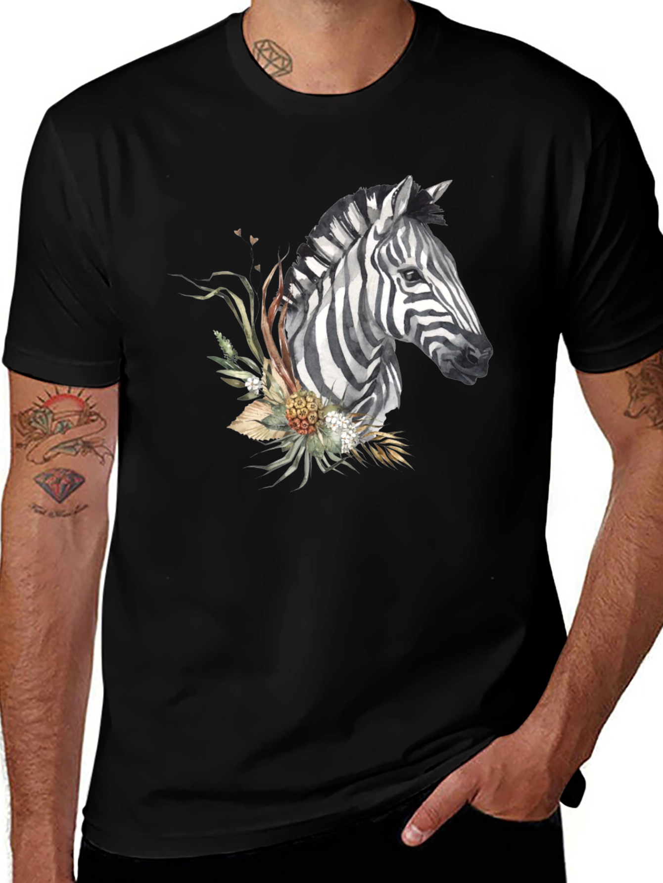 Variant 9 of Zebra Graphic Print T-Shirt