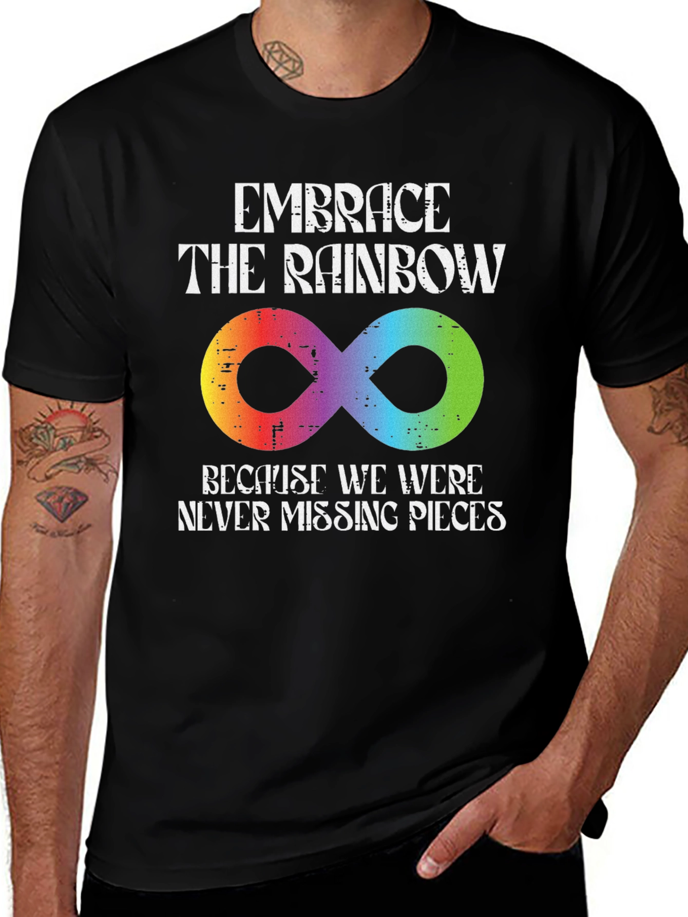 Variant 20 of Embrace the Rainbow Autism Awareness T-Shirt