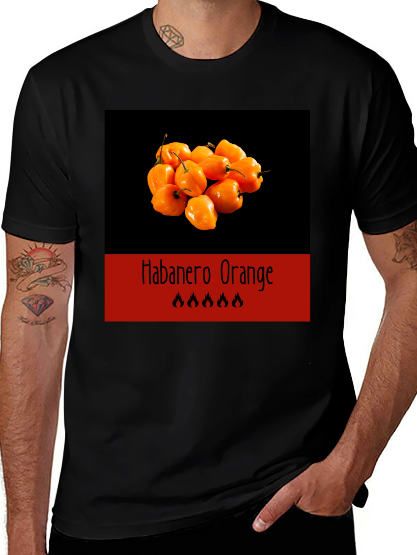 Habanero Orange T-Shirt - Spicy Food Tee