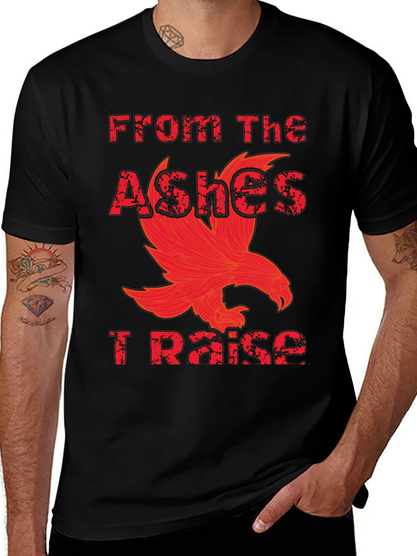 Variant 28 of From The Ashes I Raise Phoenix Graphic T-Shirt
