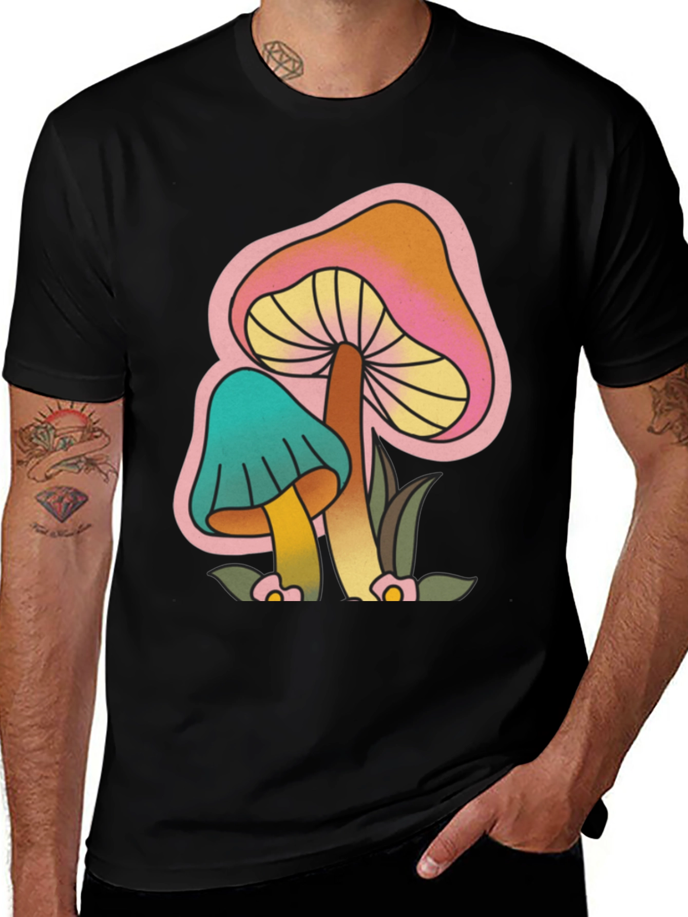 Variant 26 of Psychedelic Mushroom Graphic Tee