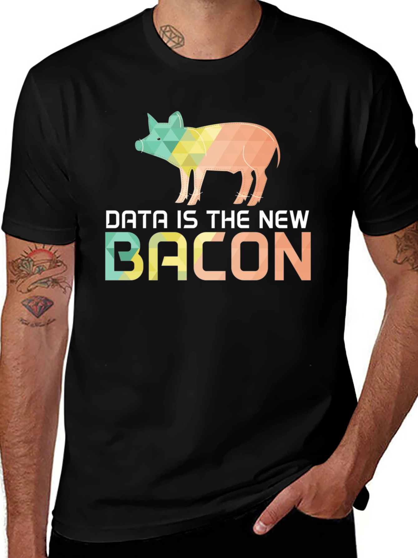 Variant 10 of Data is the New Bacon T-Shirt