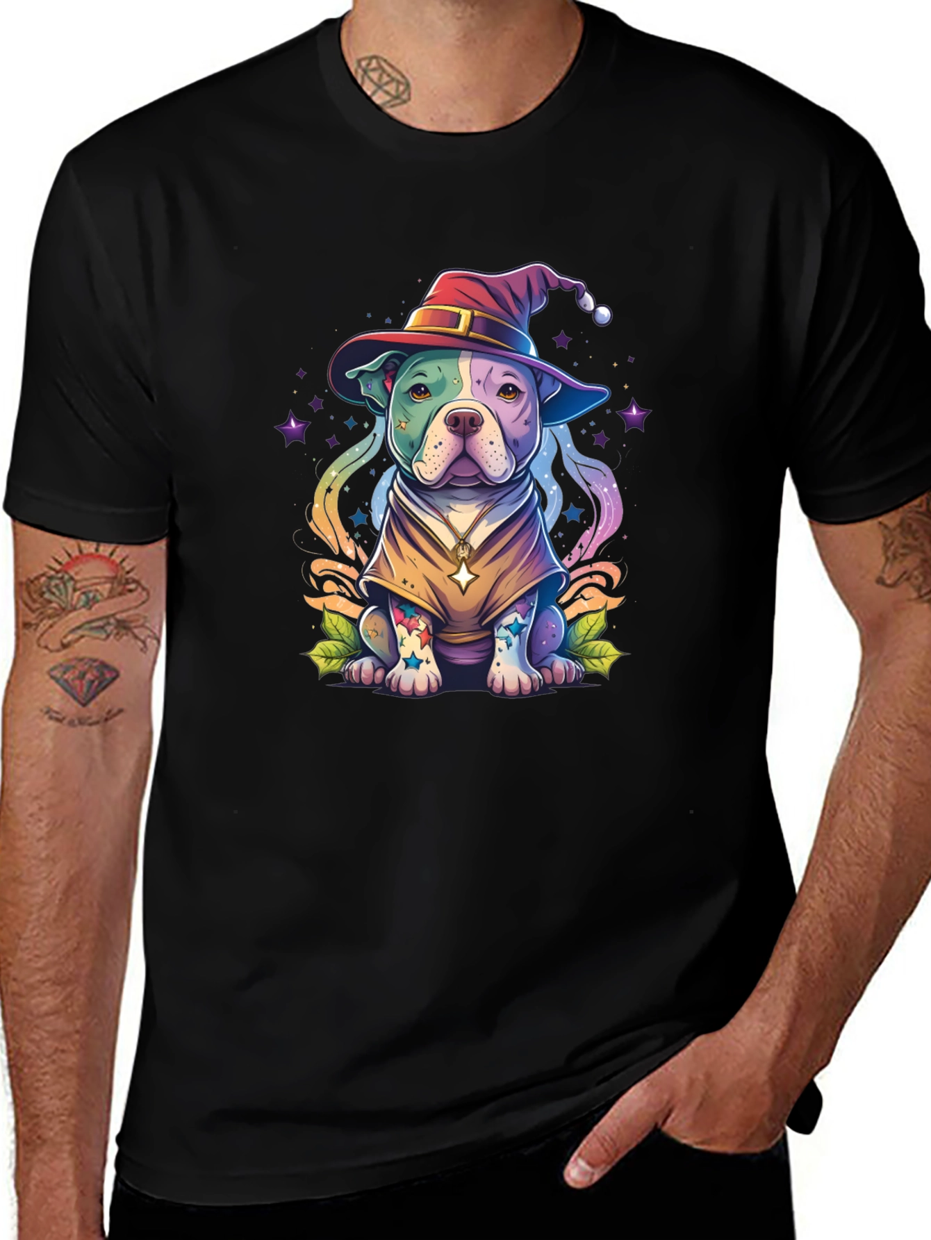 Variant 26 of Wizard Dog Graphic Tee - Stylish Unisex T-Shirt