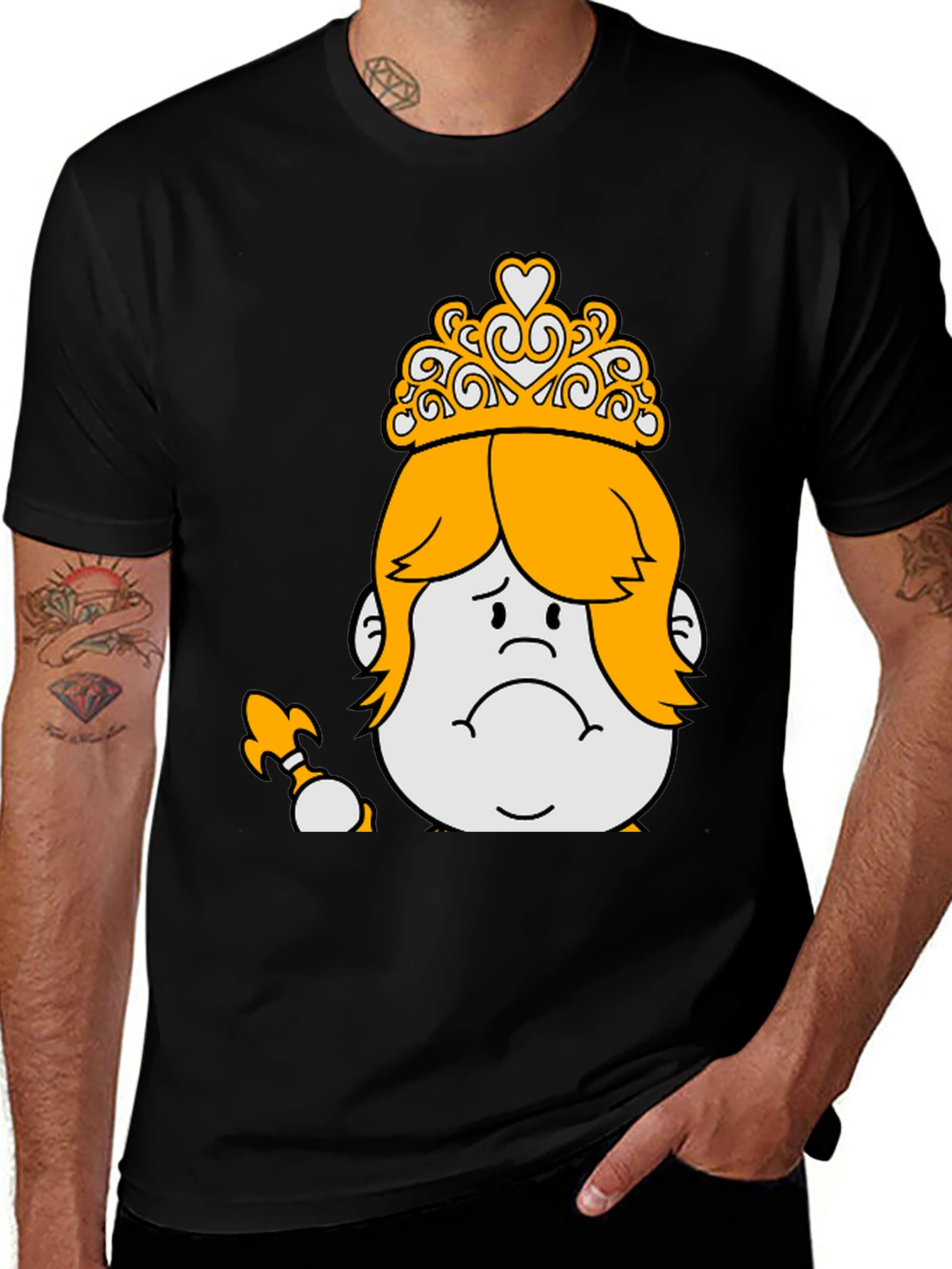 Variant 28 of Sad Crowned Cartoon Tee
