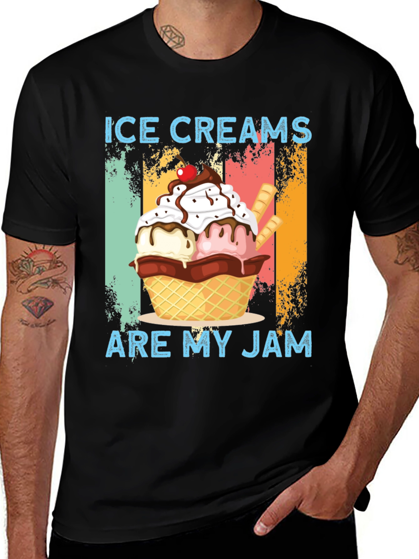 Variant 21 of Ice Creams Are My Jam Graphic Tee