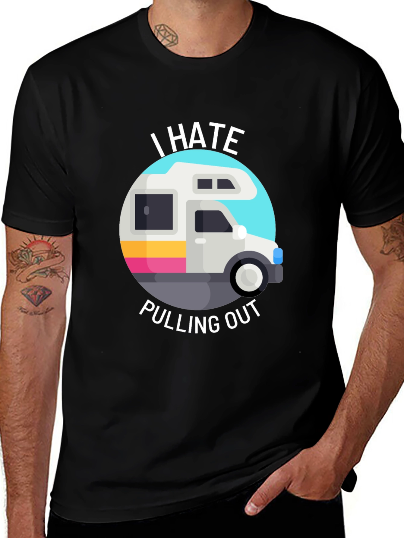 Variant 20 of I Hate Pulling Out T-Shirt Funny RV Camper Tee