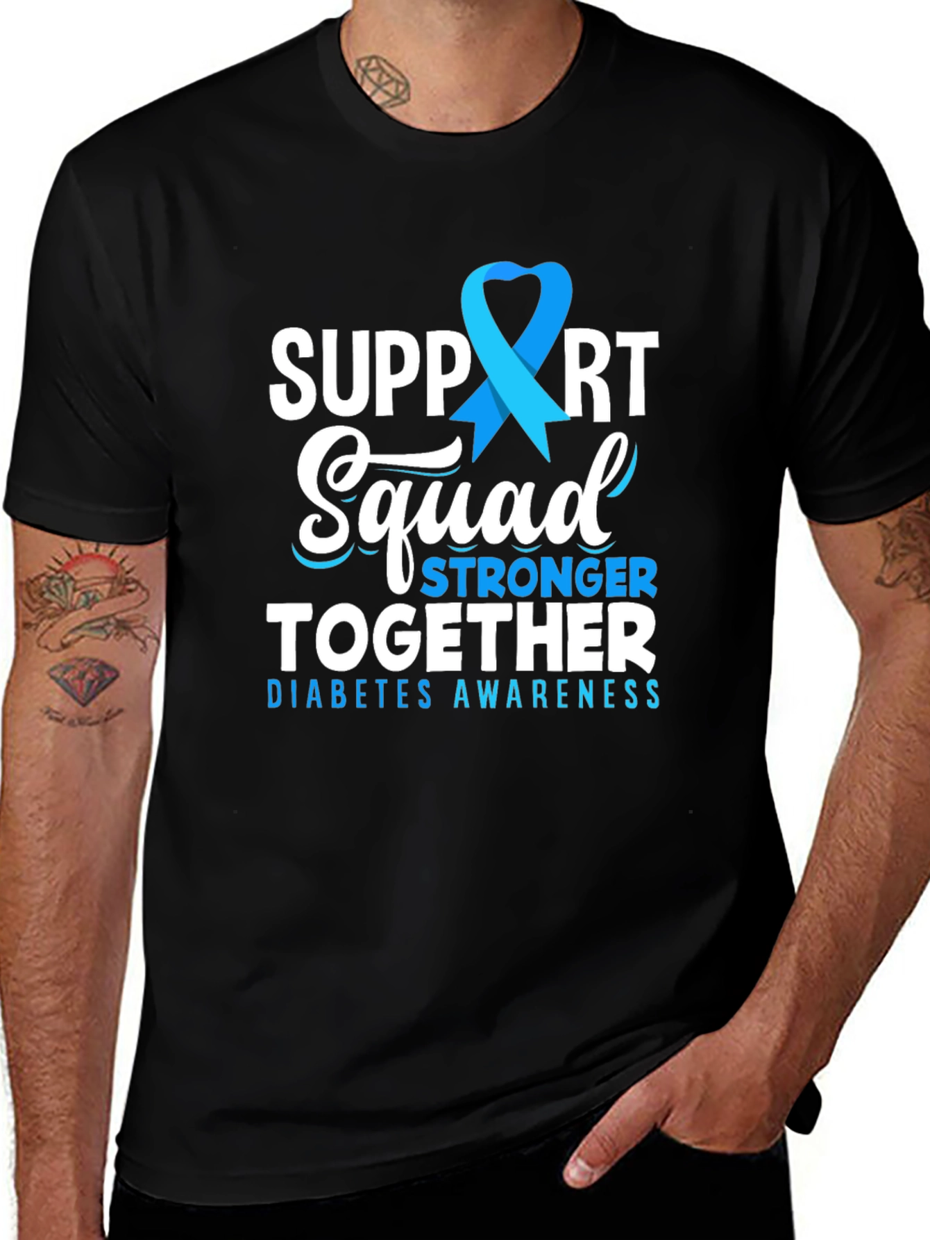Support Squad Diabetes Awareness T-Shirt