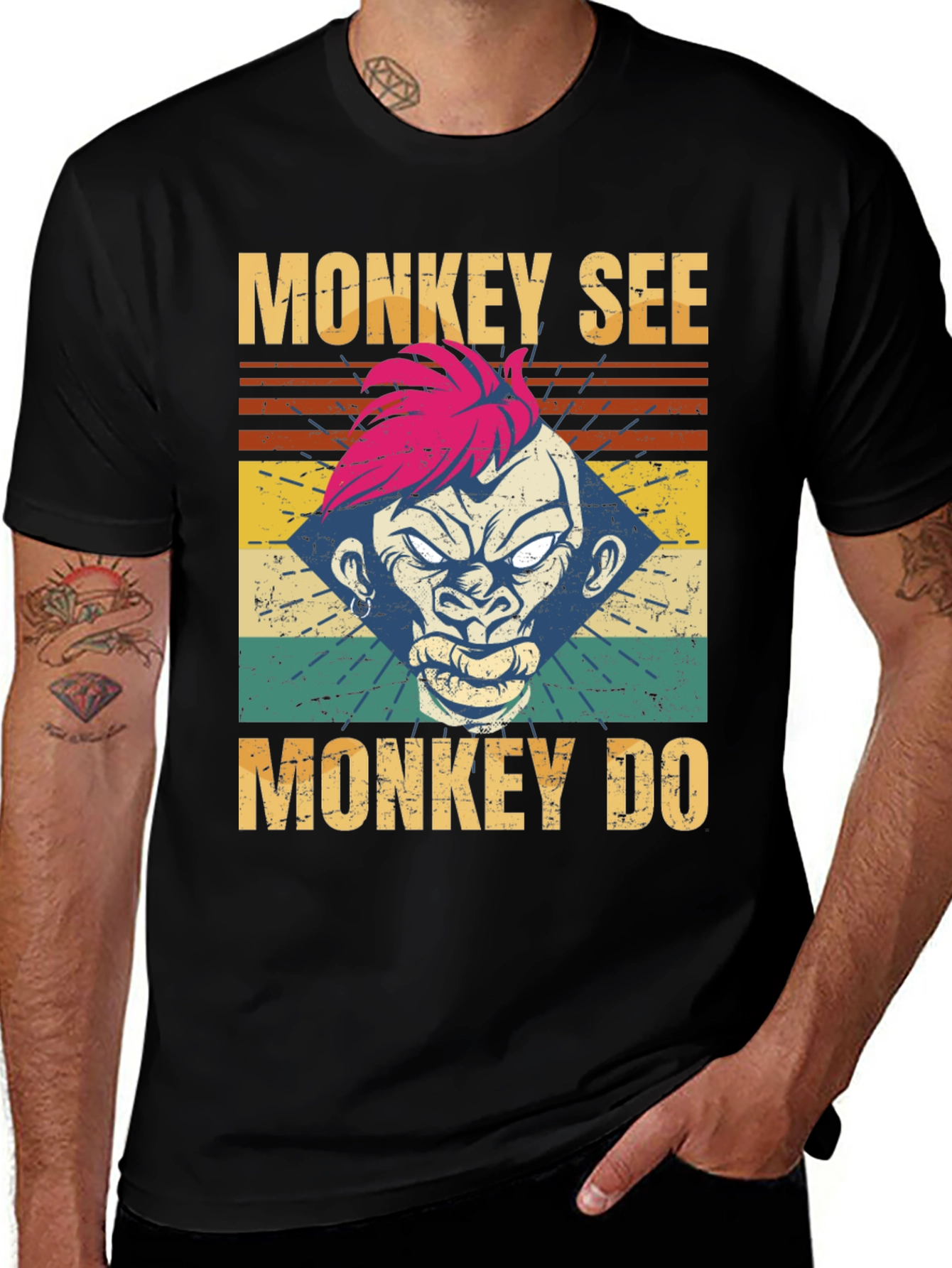Variant 9 of Monkey See Monkey Do Graphic Tee