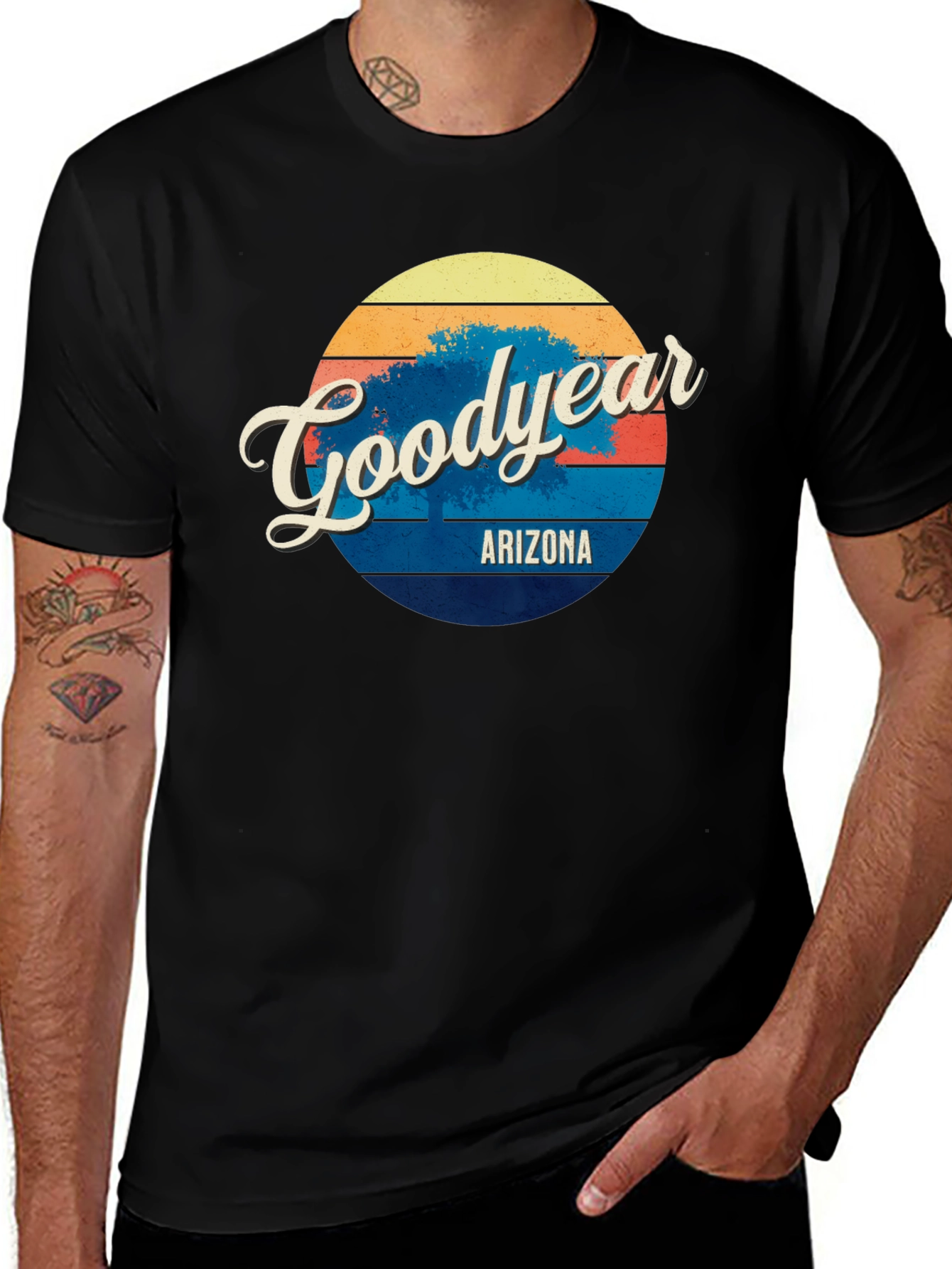 Variant 7 of Goodyear Arizona Retro Style T-Shirt