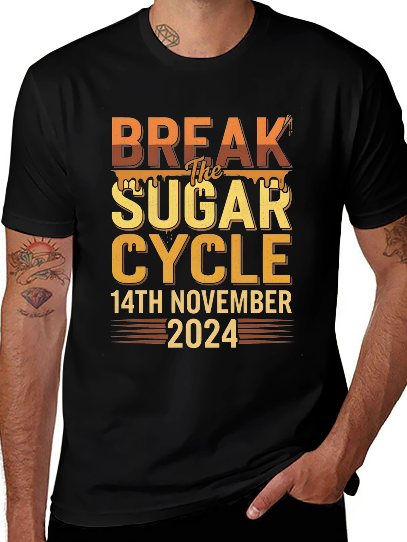 Variant 24 of Break the Sugar Cycle T-Shirt - November 14th, 2024