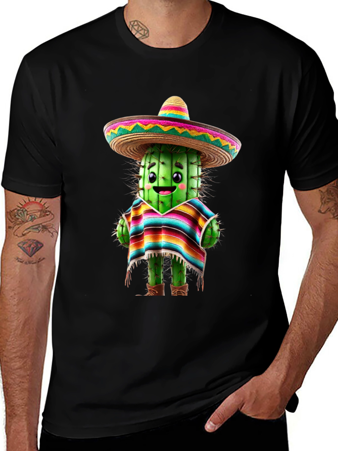 Cactus Sombrero T-Shirt - Fiesta Fun!