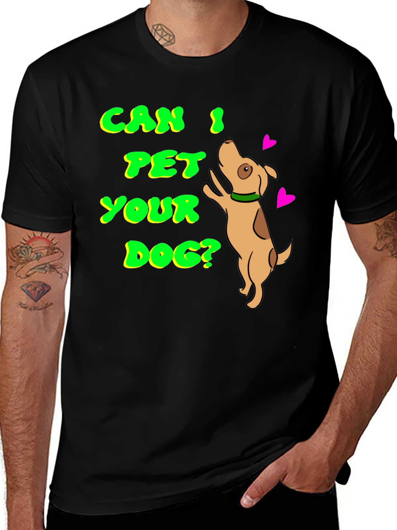 Variant 23 of Can I Pet Your Dog T-Shirt, Pet Lover Tee
