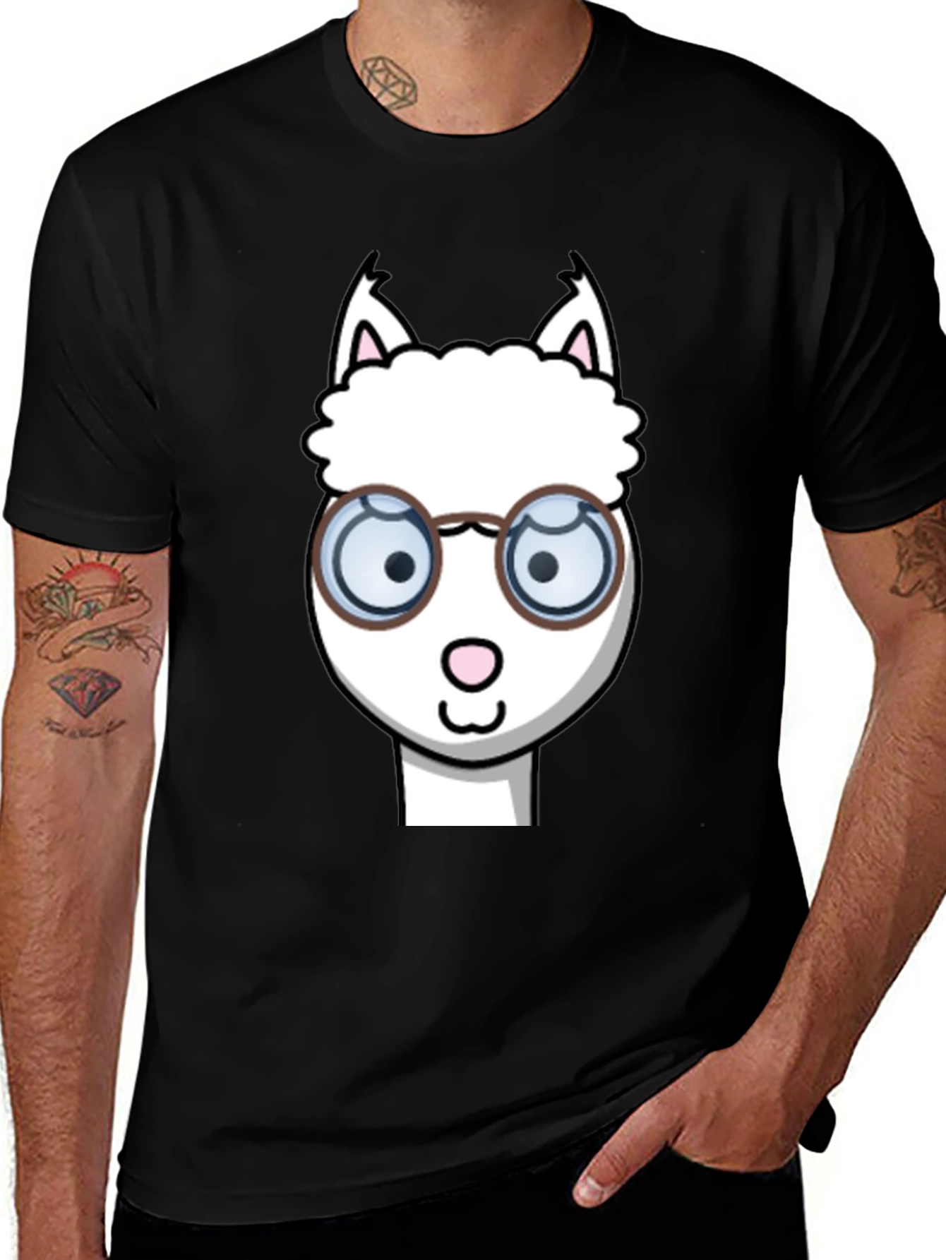 Variant 5 of Alpaca T-Shirt - Funny Cartoon Design