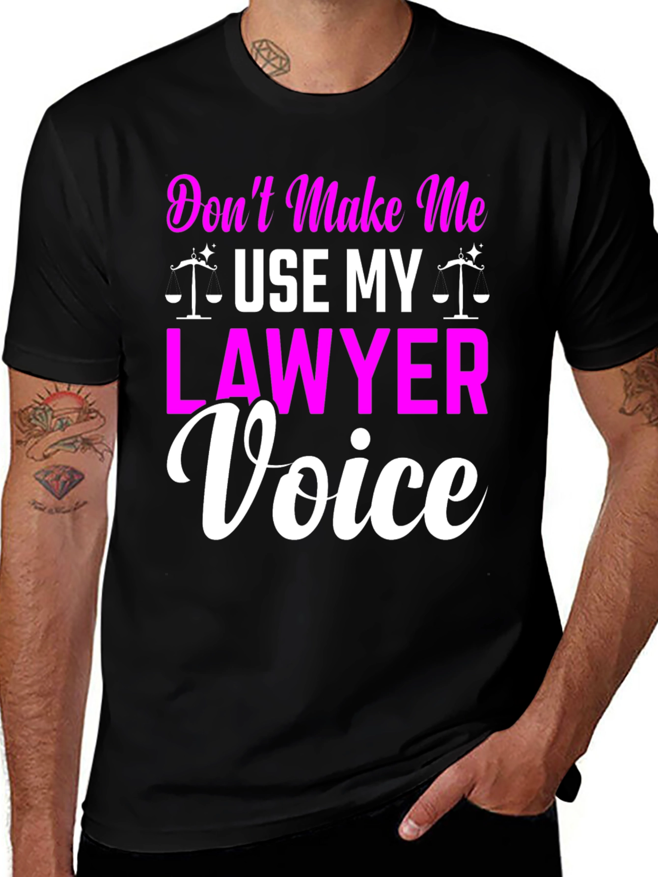 Variant 17 of Lawyer Voice Graphic T-Shirt - Funny Attorney Gift