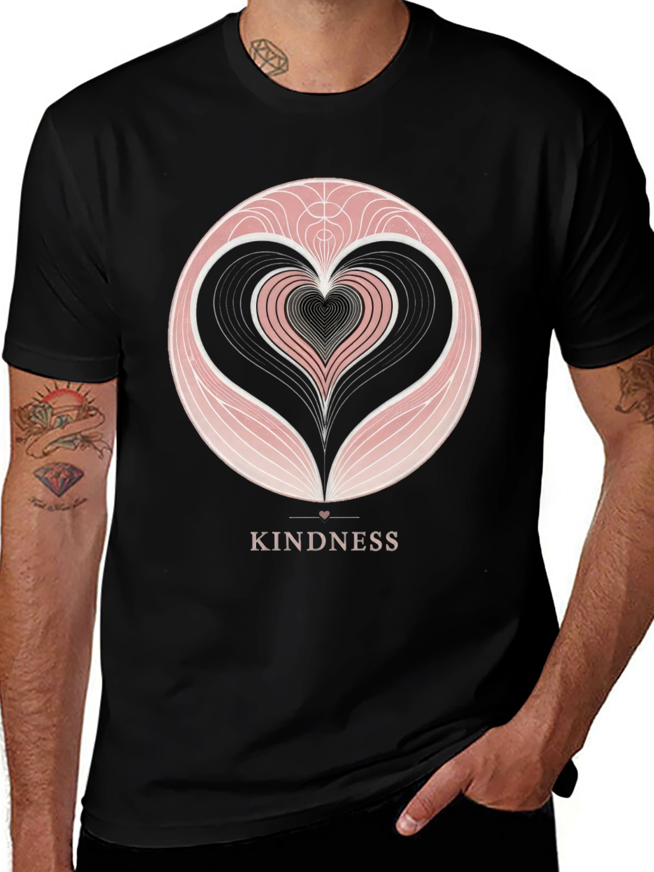 Variant 27 of Kindness Heart Graphic Tee - Stylish Comfort