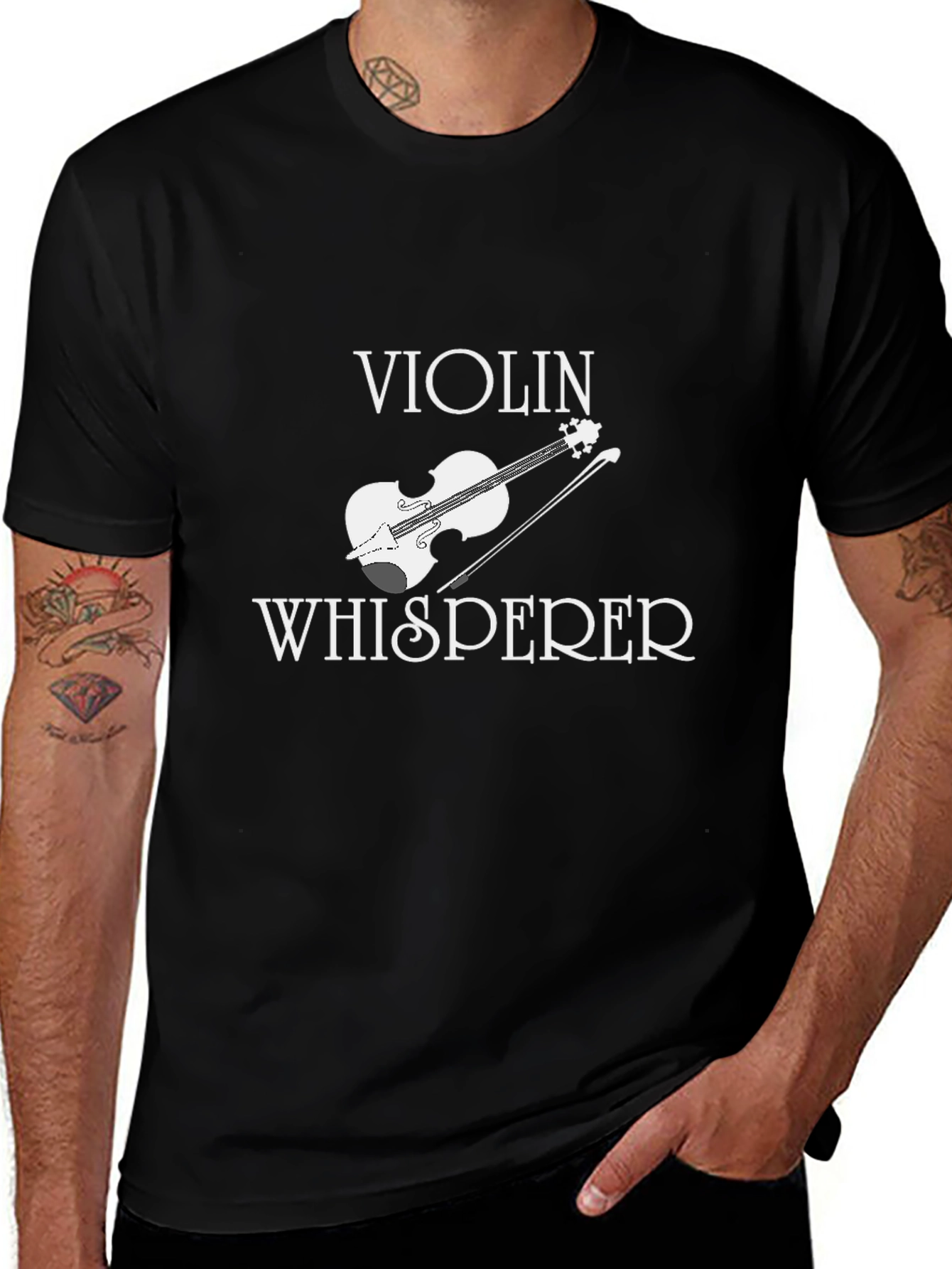 Variant 30 of Violin Whisperer Black T-Shirt