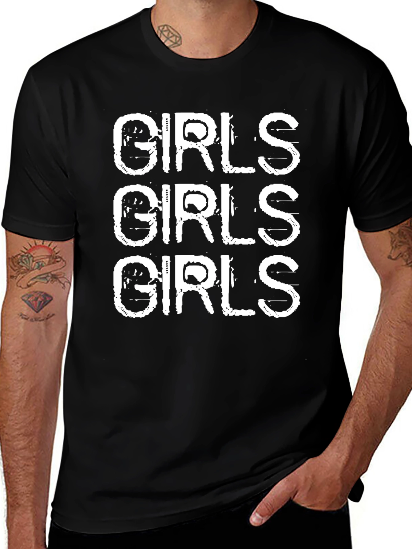 Variant 18 of Girls Girls Girls Graphic Tee