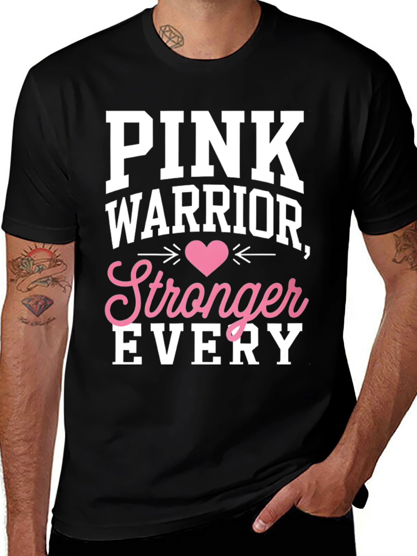 Variant 3 of Pink Warrior Stronger Every T-Shirt
