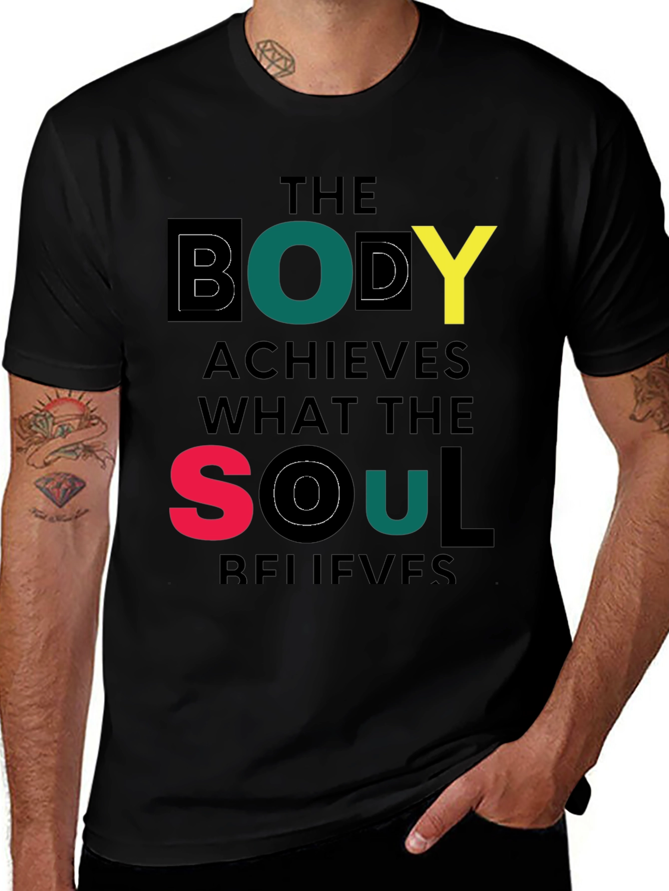 Variant 14 of The Body Achieves Motivational T-Shirt