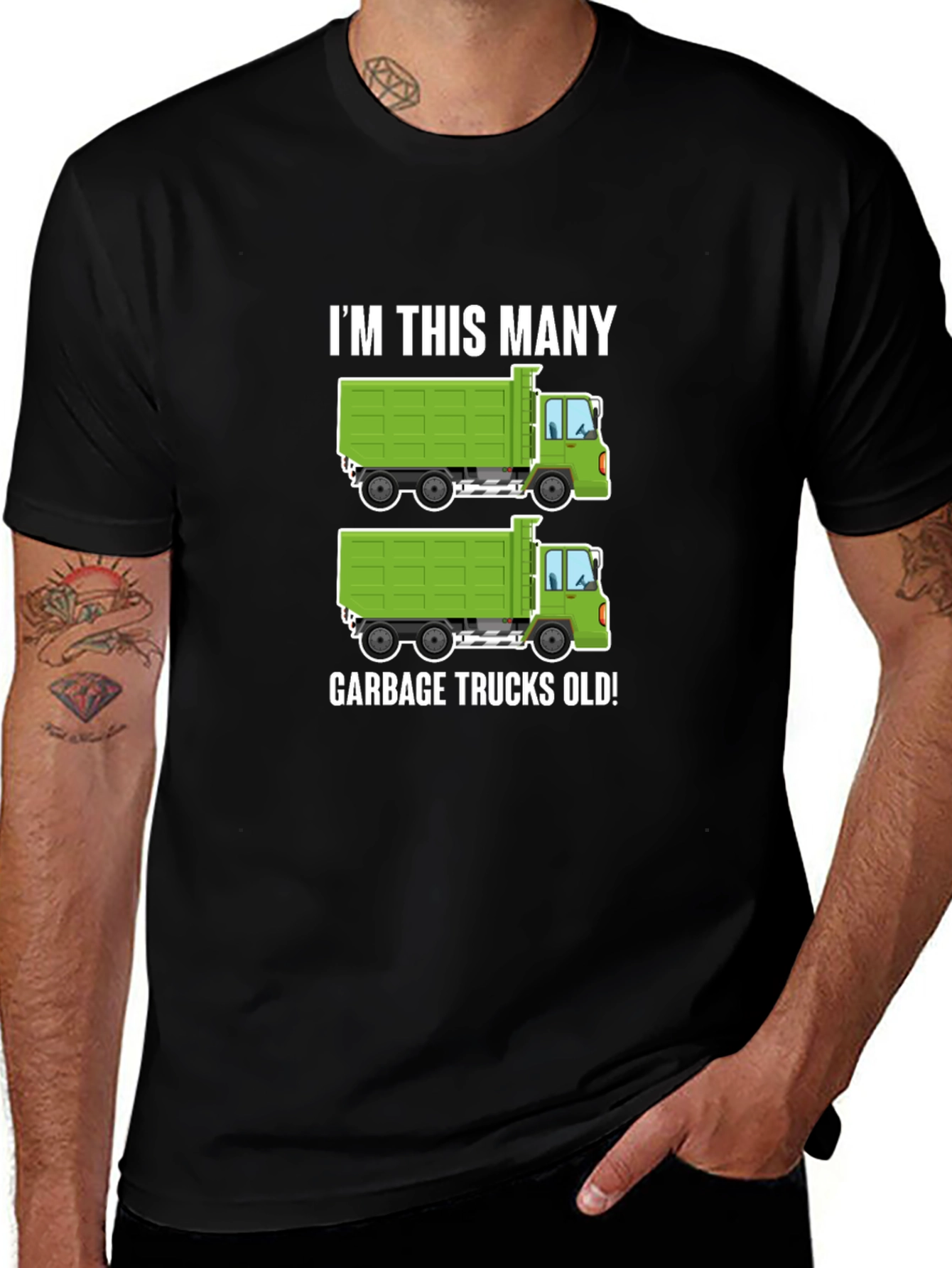 Variant 9 of Funny Garbage Truck Birthday T-Shirt