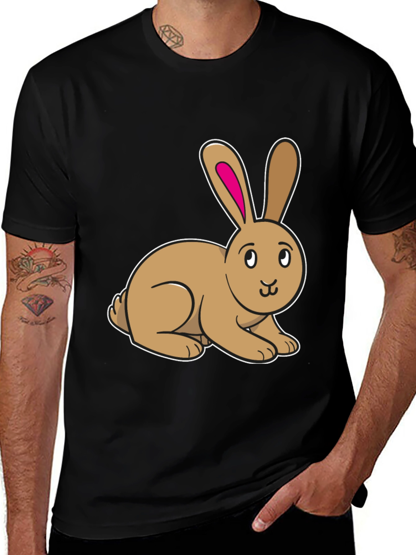 Variant 13 of Cute Bunny Rabbit Graphic T-Shirt