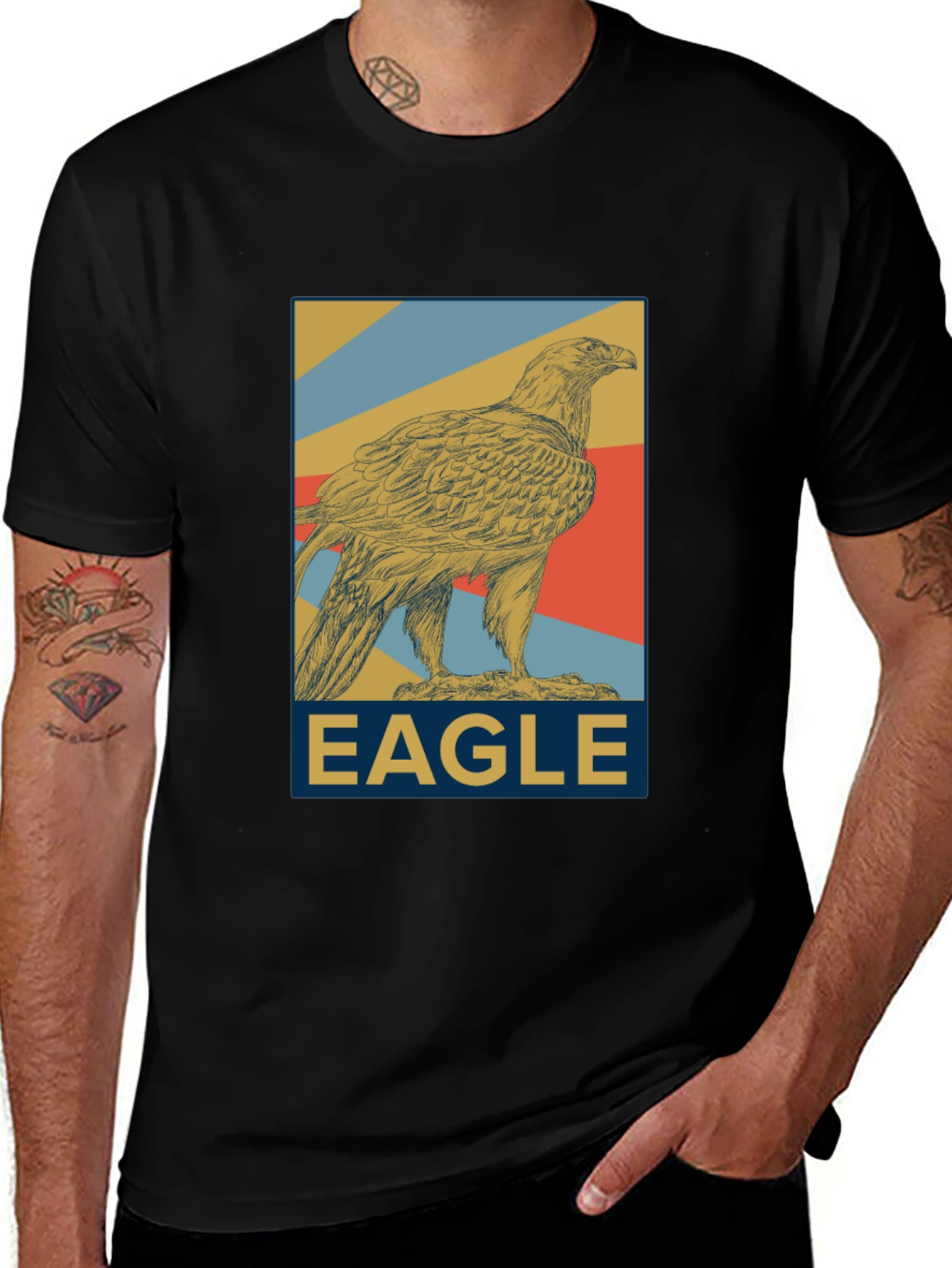 Variant 16 of Eagle Graphic T-Shirt - Vintage Style Tee