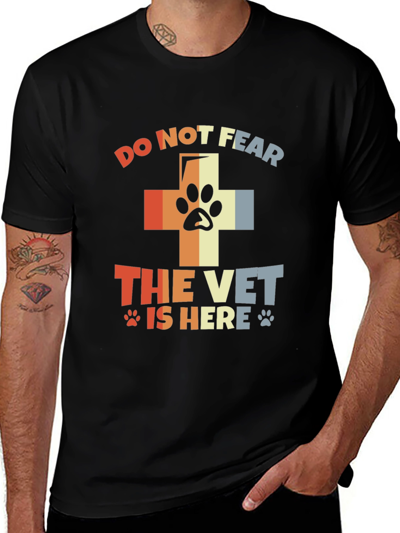 Variant 21 of Do Not Fear The Vet T-Shirt Animal Lover Graphic Tee