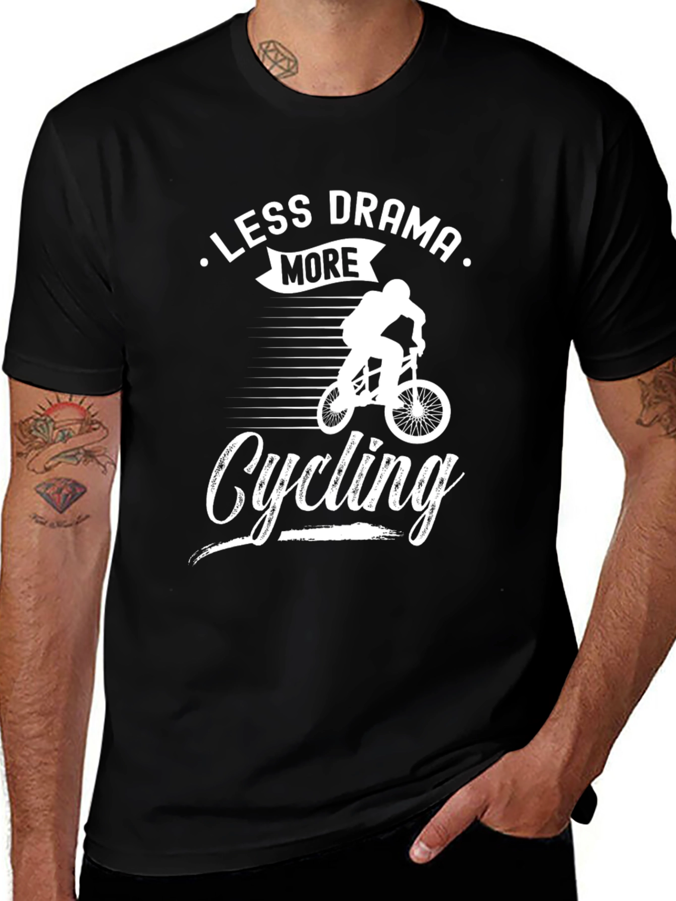 Variant 7 of Less Drama More Cycling T-Shirt
