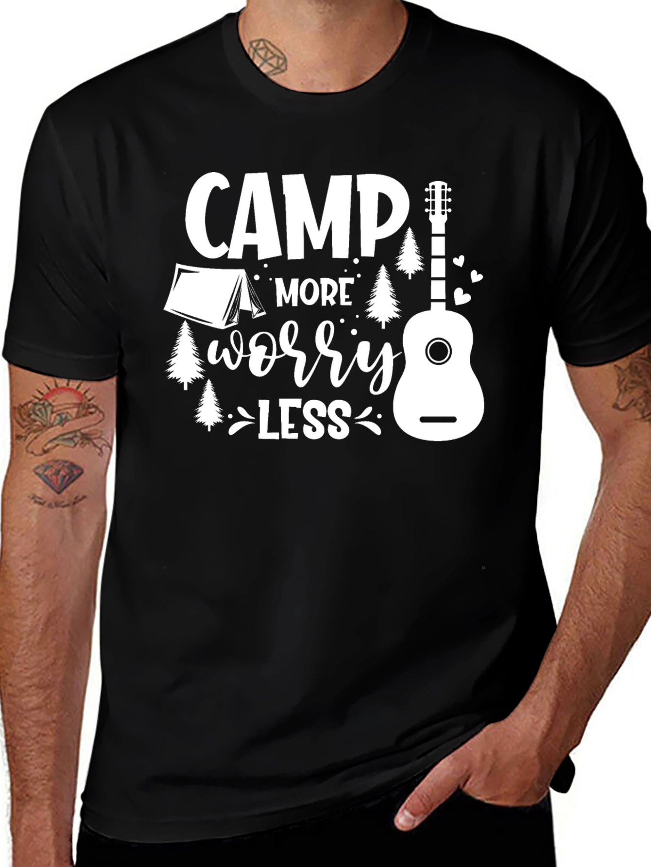Variant 26 of Camp More Worry Less Graphic Tee