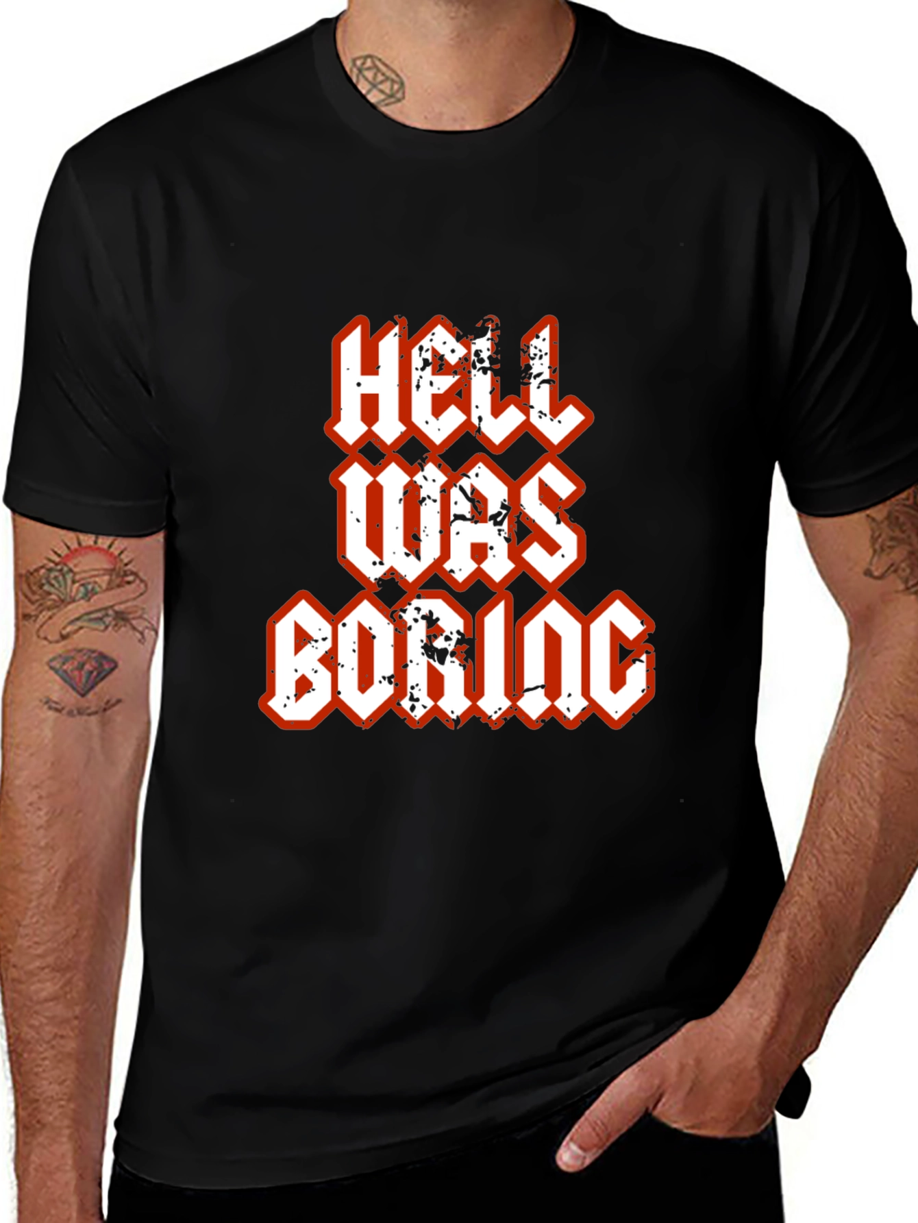 Variant 23 of Hell Was Boring Graphic T-Shirt