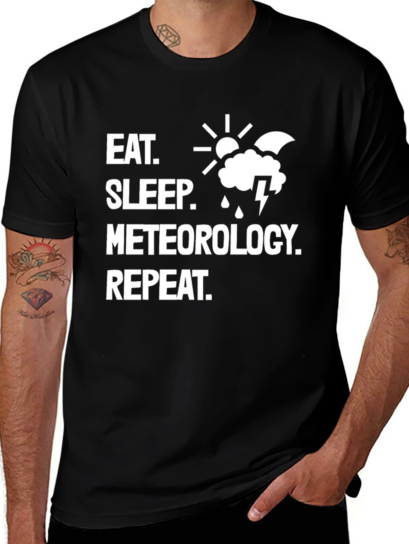 Eat Sleep Meteorology Repeat T-Shirt
